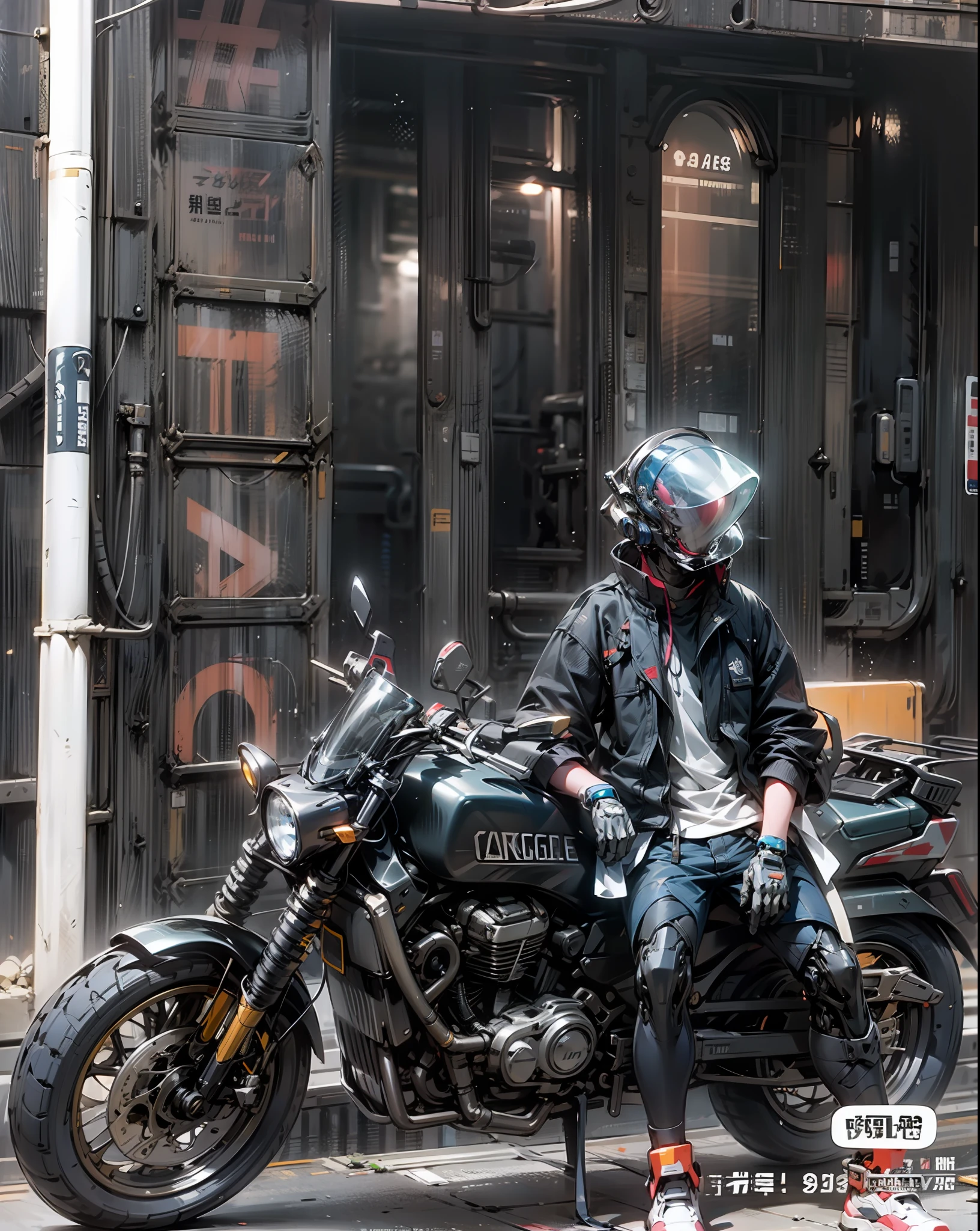 High-tech helmet，Mech helmet，Black retro car，Black helmet，Black  top