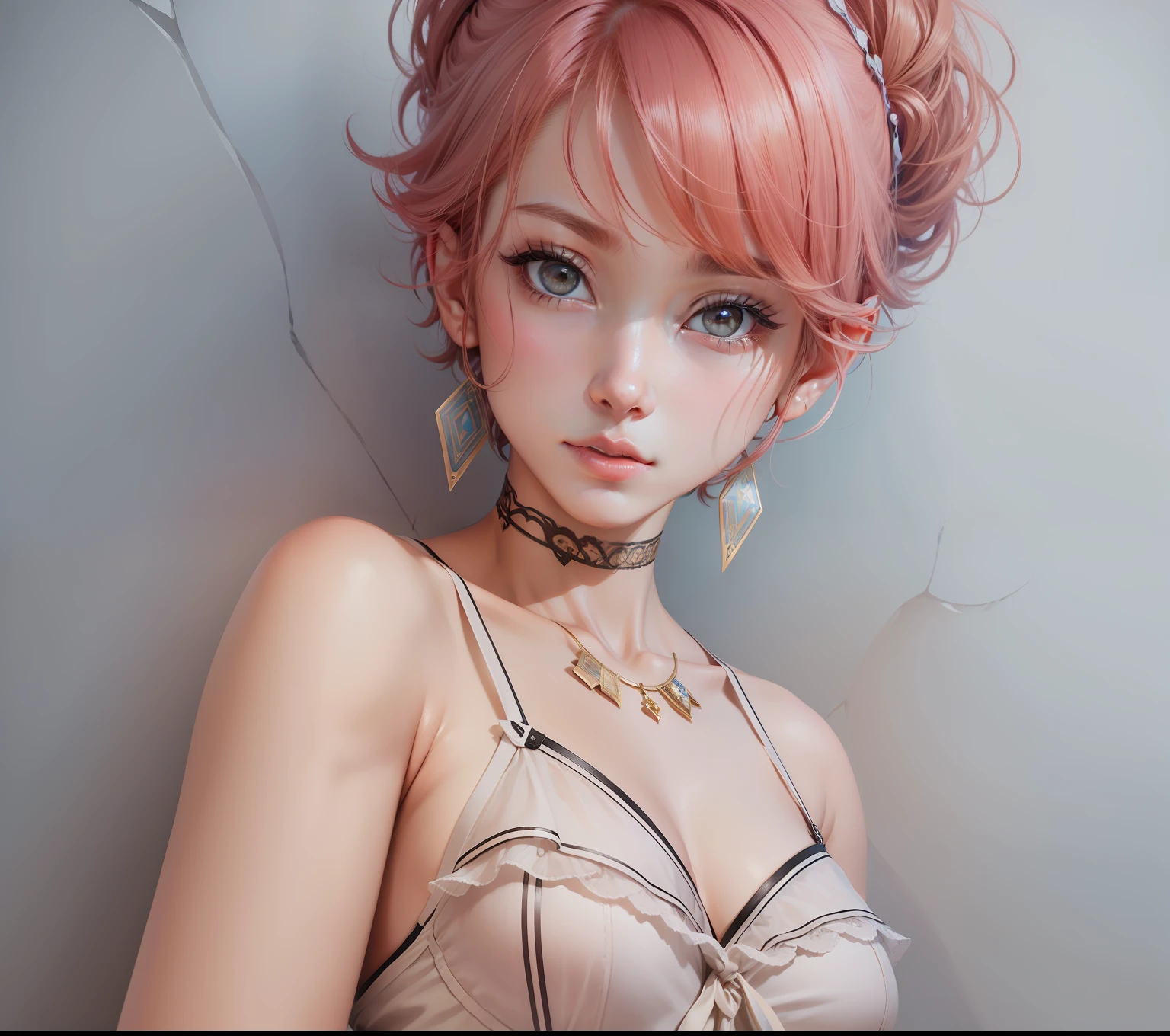 (masuter piece:1.3)、(8k、Photorealsitic、RAW Photography、top-quality: 1.4)、(1girl)、beautiful countenance、(lifelike face)、(short-hair:1.3)、Beautiful hairstyle、realisticeyes、Beautiful details、(real looking skin)、Beautiful skins、absurderes、enticing、超A high resolution、A hyper-realistic、high-detail、the golden ratio