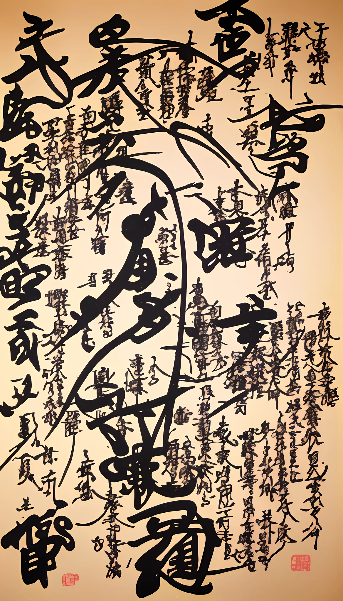 Close-up of a picture of Chinese writing with lots of sentences, Calligraphy poetry, by Shunbaisai Hokuei, by Shūbun Tenshō, by Shiba Kōkan, by Kōno Michisei, by Eizō Katō, by Sesshū Tōyō