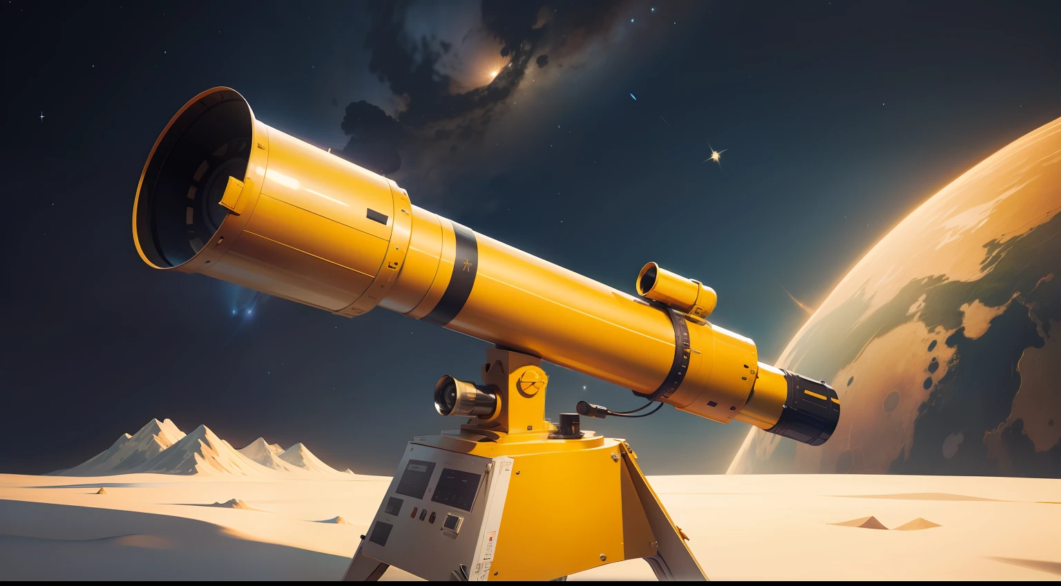 Astronomical telescope icon