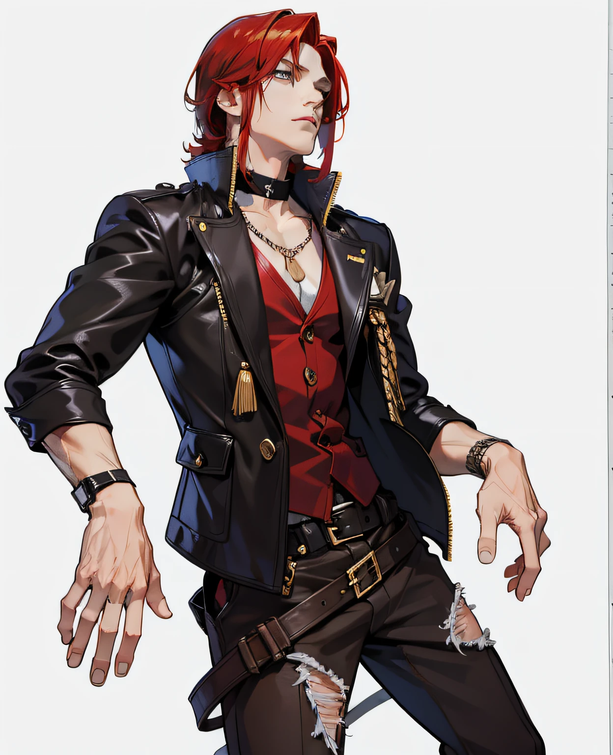 Red-haired handsome,Exquisite two-dimensional,