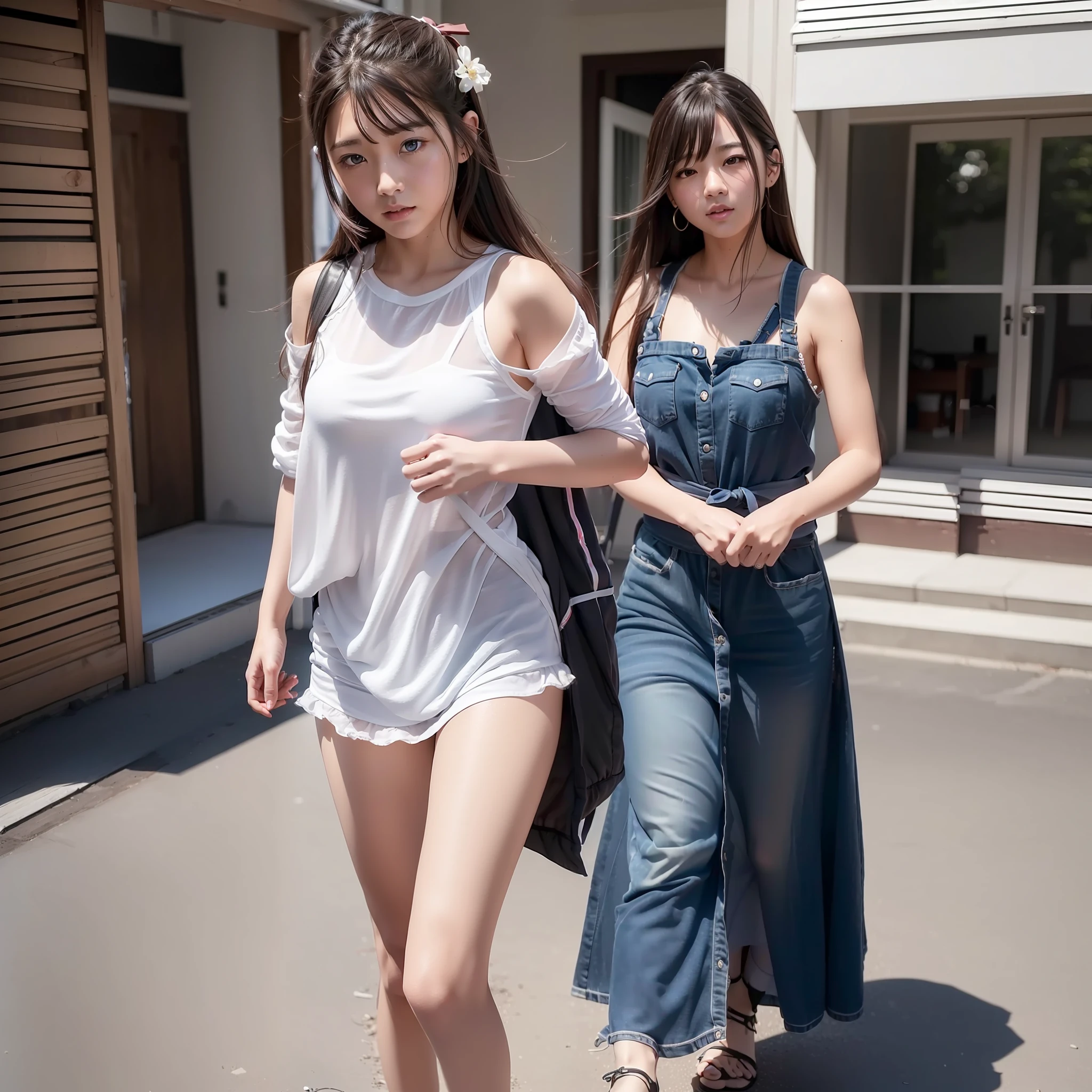 (in 8K、Raw photography、top-quality、masterpiece:1.2)、ultra-detailliert、Live-action girls、Girl changing clothes、