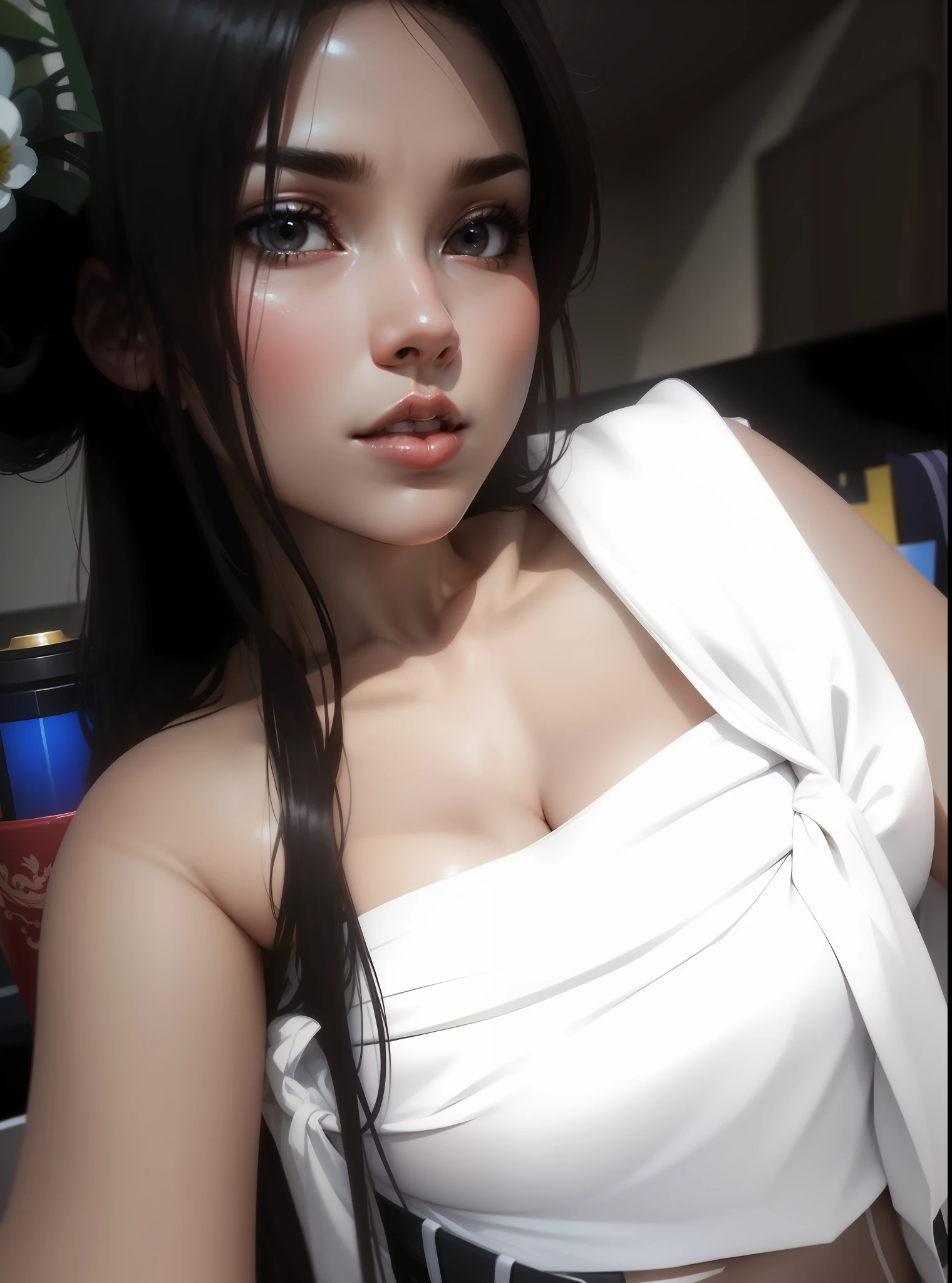 hot sexy Simple real face background remove 4K