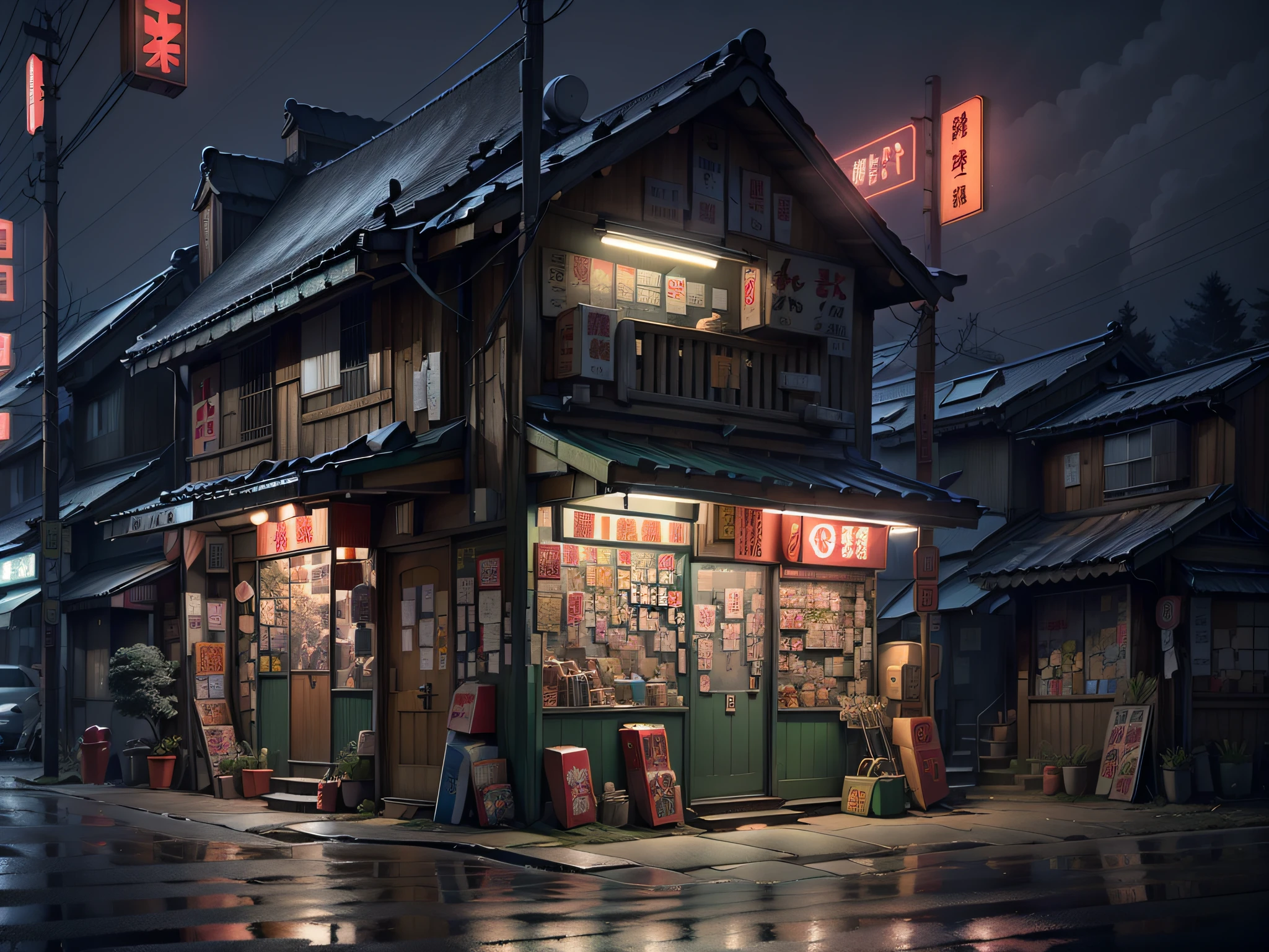 Neon Street Japan Midnight