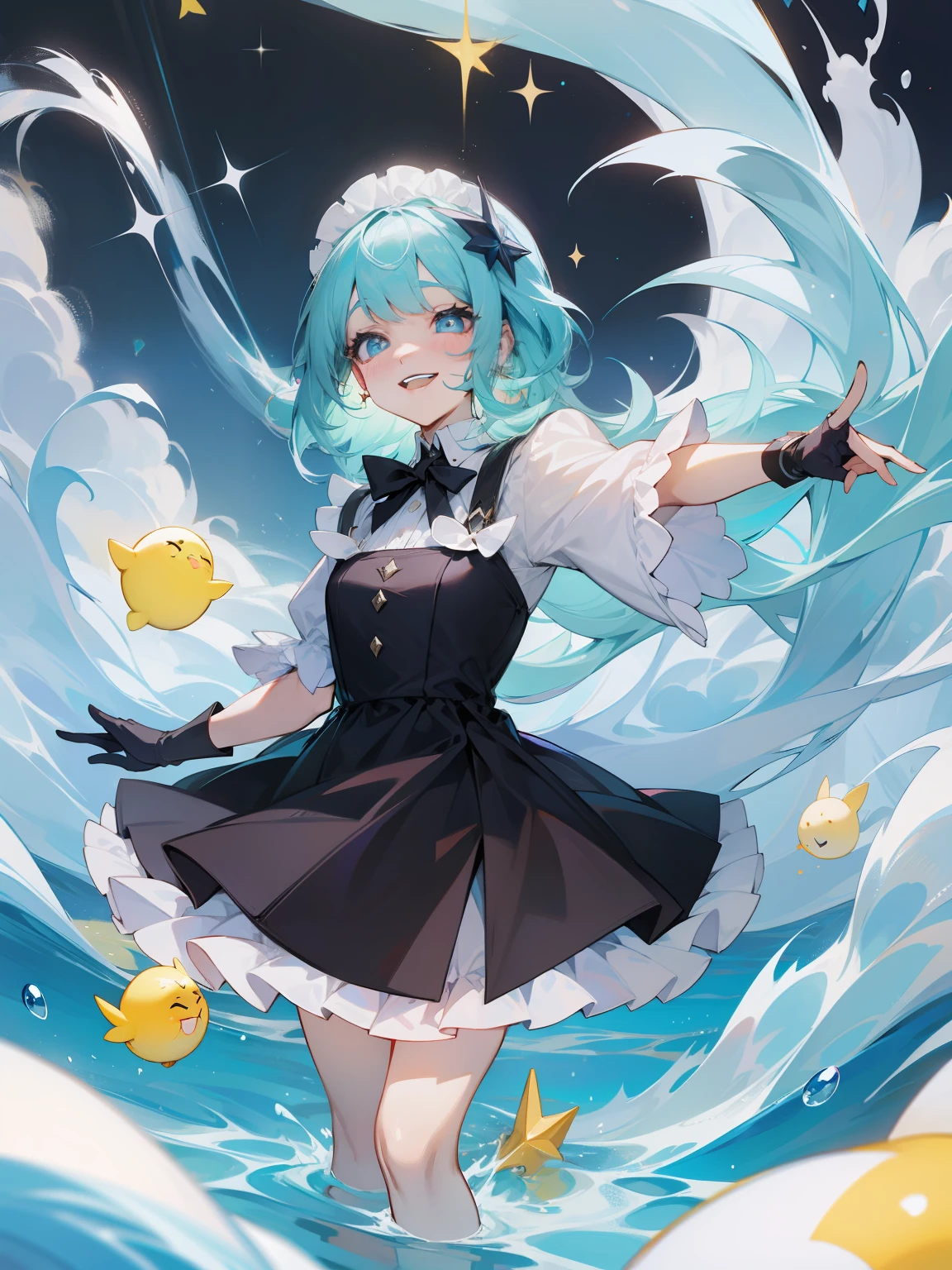 Sparkling eyes、Condescending laughter