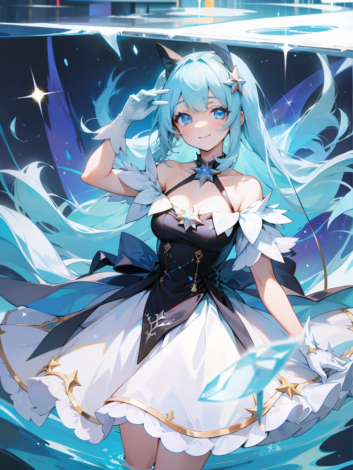 Sparkling eyes、Frosty smile
