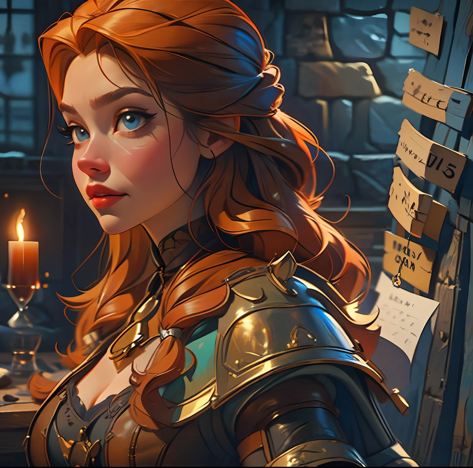 beautiful ginger women in detailed dress at cozy detailed potions shop, air above hair, IPA award wining, masterpiece, made with professional high quality camera, intense contrast, detailed painting matrix, perfect colors, perfect setup,