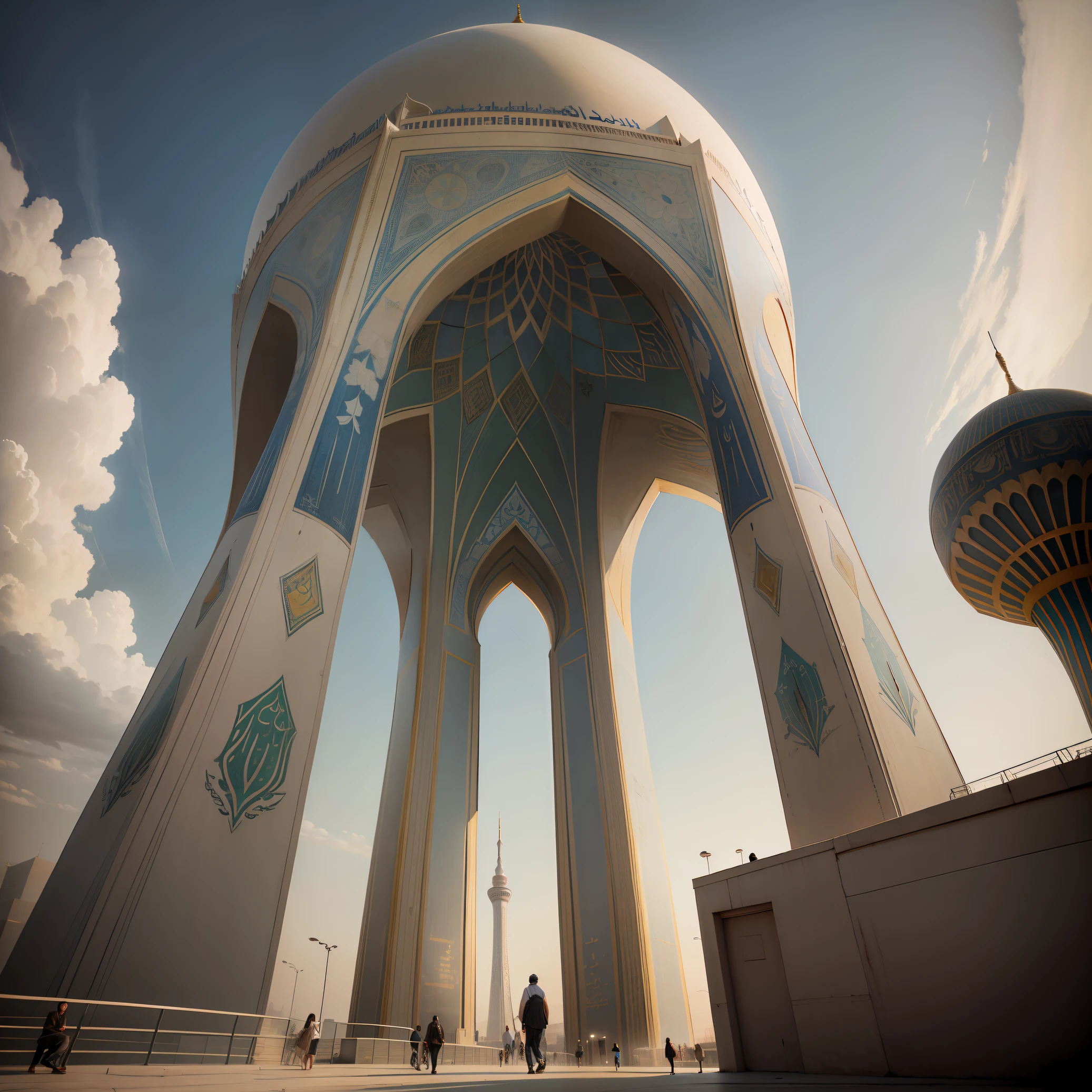 azadi tower in tehran , modern azadi tower, syber punk in tehran,square azadi