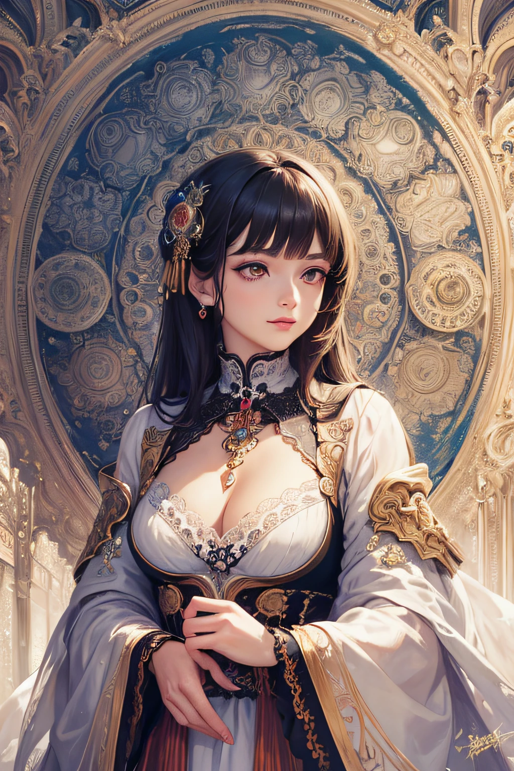 (masterpiece, top quality, best quality, official art, beautiful and aesthetic:1.2), (1girl), extreme detailed,(fractal art:1.3),colorful,highest detailed