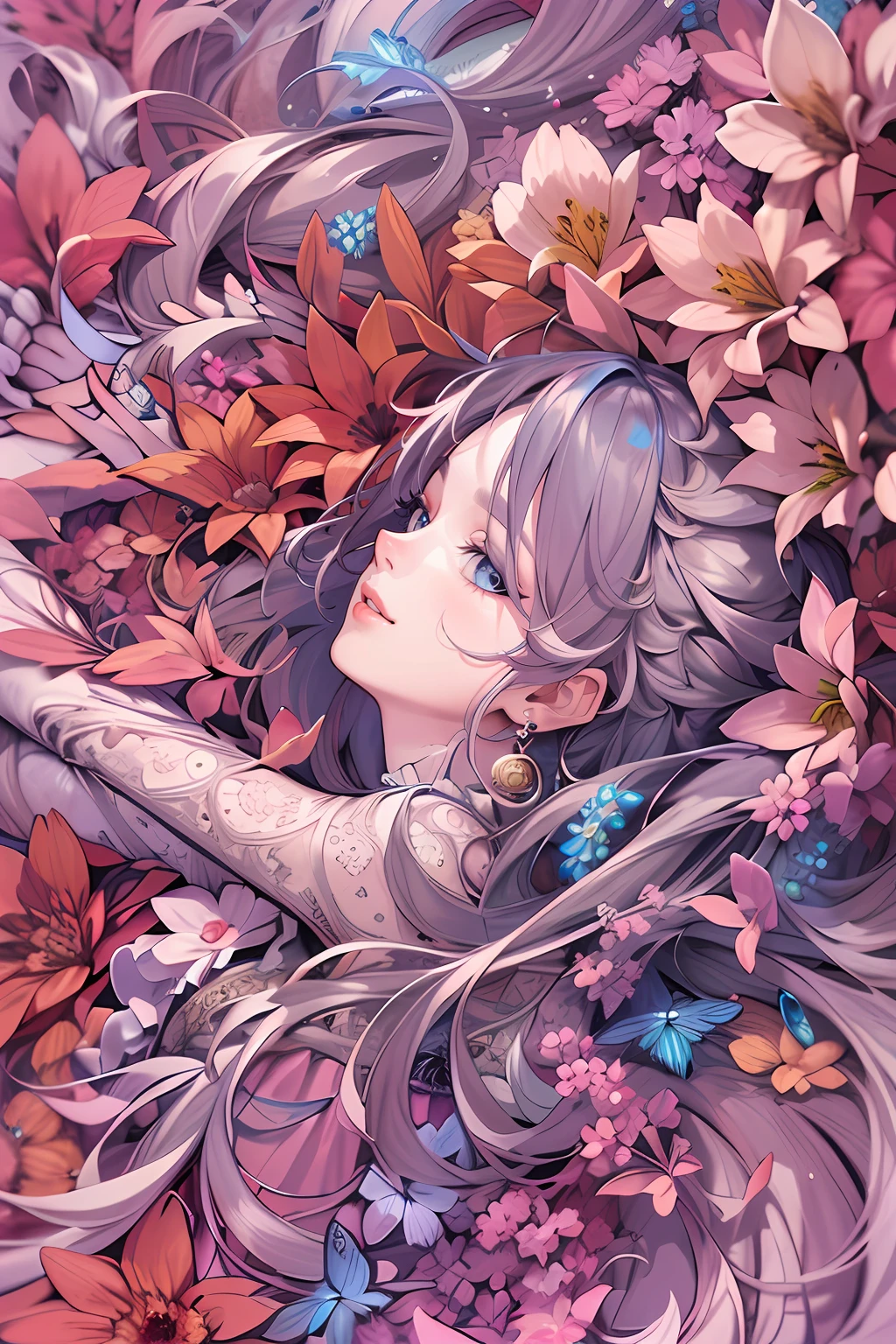 (Masterpiece, Best Quality, Highres:1.4), Detailed, Intricate Details, 4K,
color splashes, line art, art, fibonacci,