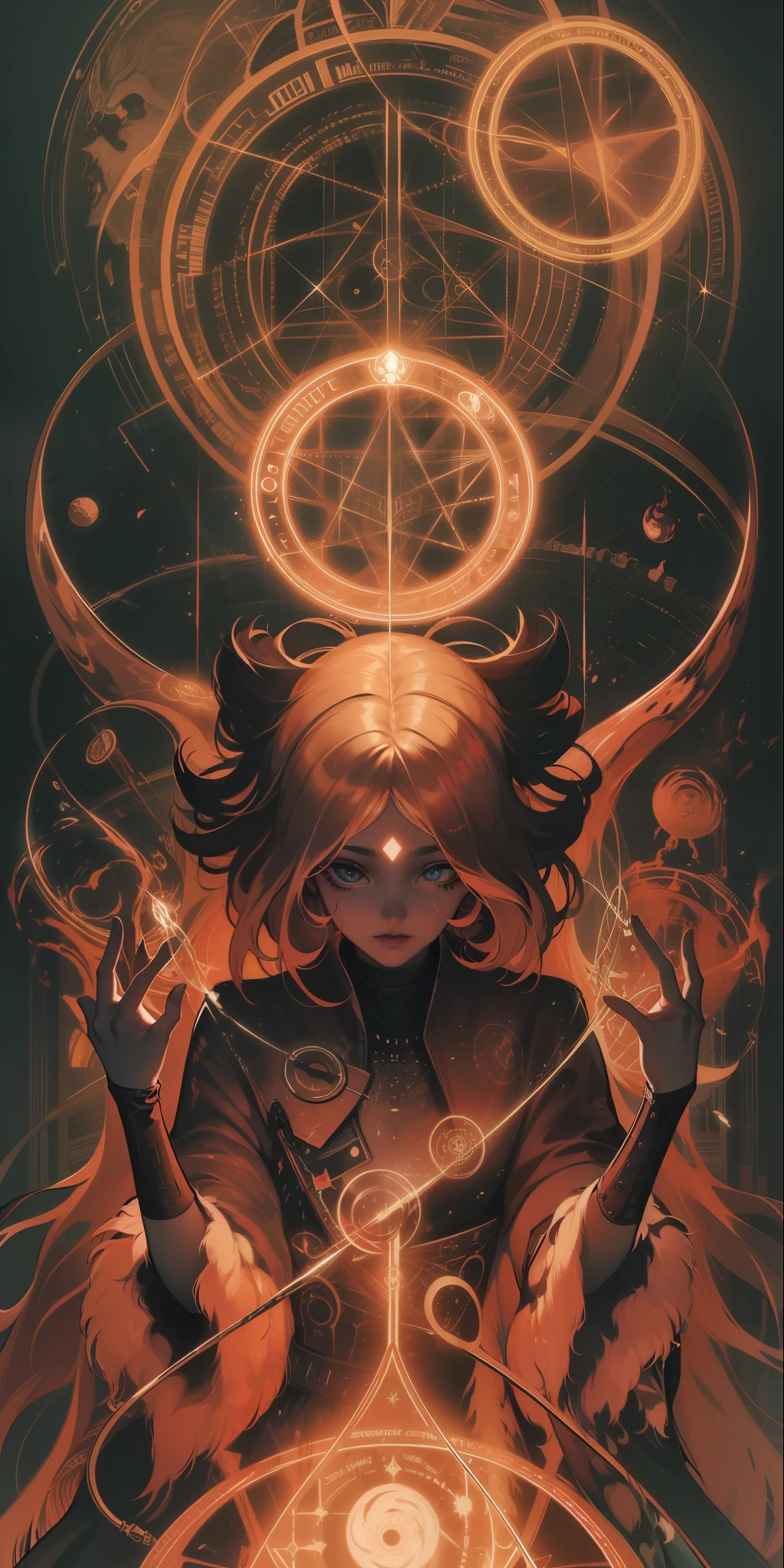 Task ID:53450689712197
a girl,solo,cowboy shot,hand magic circle,magic circle halo behind the girl head,Alien battleship flying towards cosmic horror, dirty colours, rusty shapes, biotechnology, tim hildebrandt, wayne barlowe, bruce pennington, donato giancola,