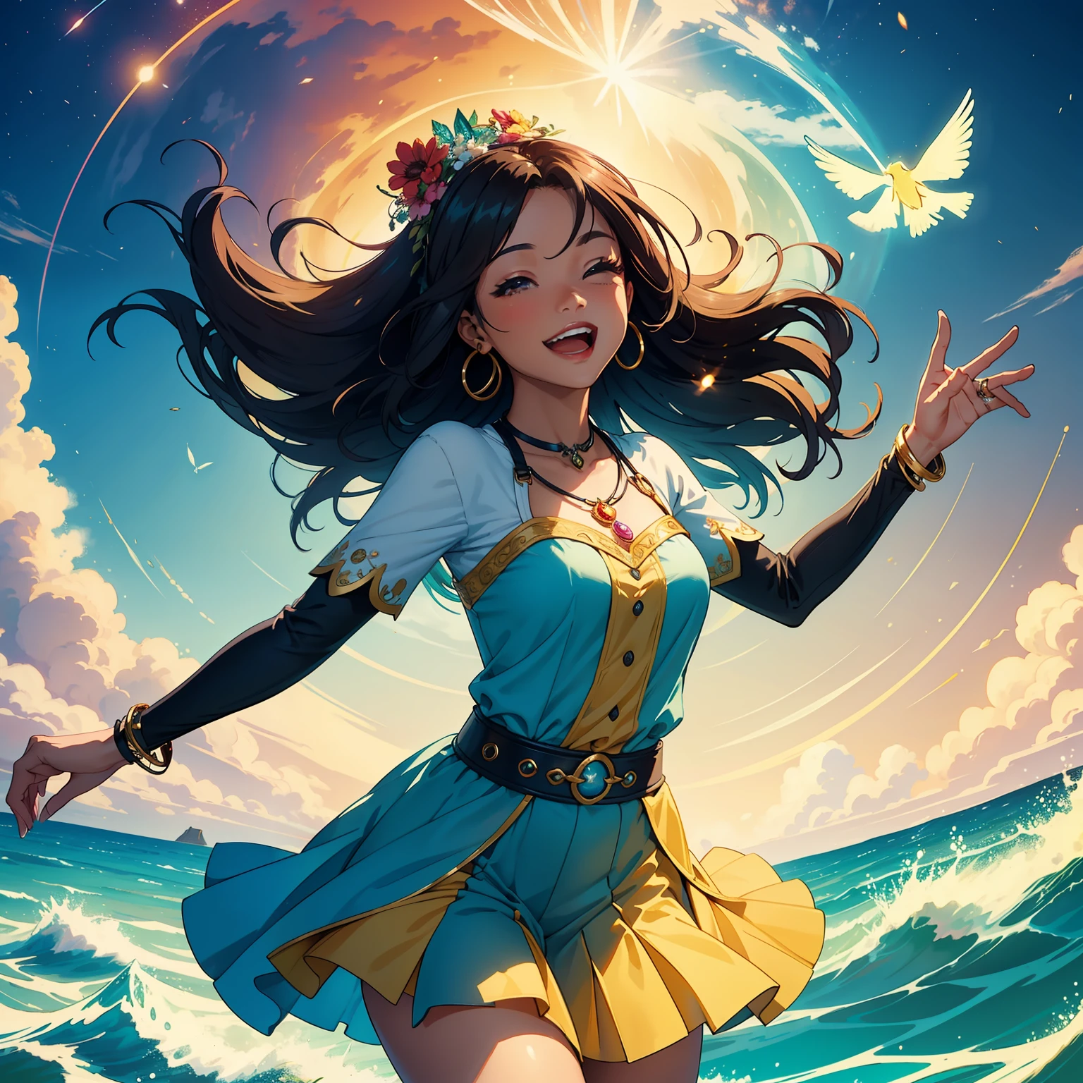 "I embody the enchanting essence of joy, radiating positivity and happiness in every aspect of life."