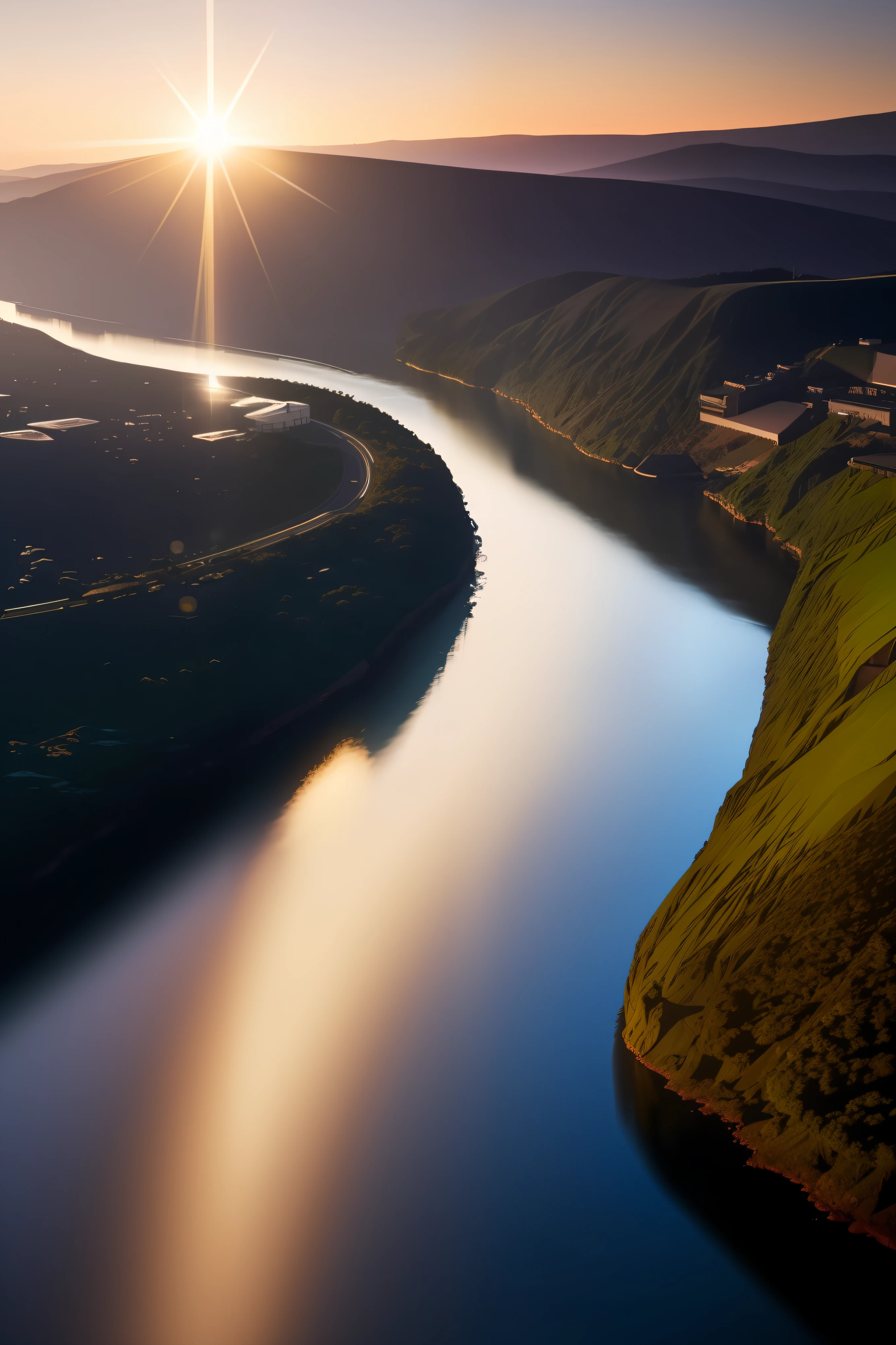 (Our lives are the rivers, que van a dar a la mar, que es el morir), Dream, personajes reflexivos, pintura digital ultra realista , brillos tornasolados, efectos 3D, Ultra HD,super detallada, 16K Obra de arte, Mano con cinco dedos, Anatomically correct ,cinematic lighting