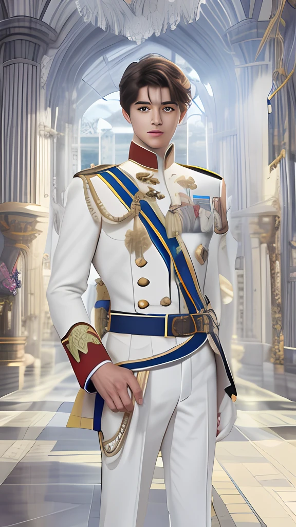 Best quality, ultra high resolution, ultra-detailed,realistic,18 years old,boy,royal Prince,