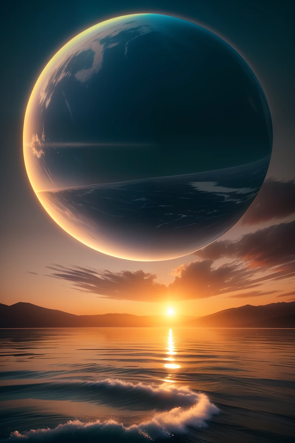 (Our lives are the rivers, que van a dar a la mar, que es el morir), Dream, personajes reflexivos, pintura digital ultra realista , brillos tornasolados, efectos 3D, Ultra HD,super detallada, 16K Obra de arte, Mano con cinco dedos, Anatomically correct ,cinematic lighting