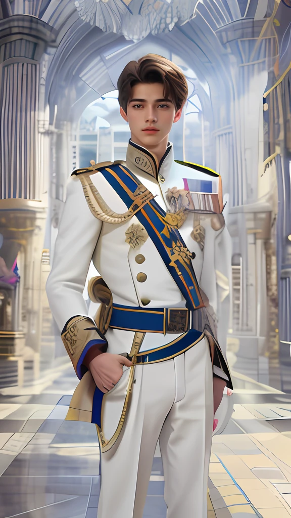 Best quality, ultra high resolution, ultra-detailed,realistic,18 years old,boy,royal Prince,