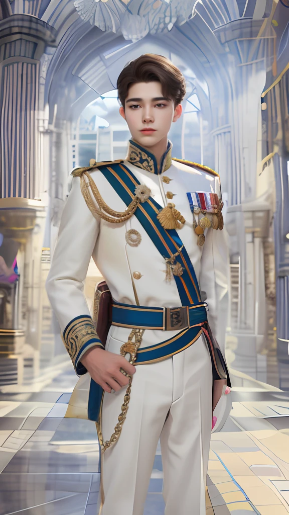 Best quality, ultra high resolution, ultra-detailed,realistic,18 years old,boy,royal Prince,