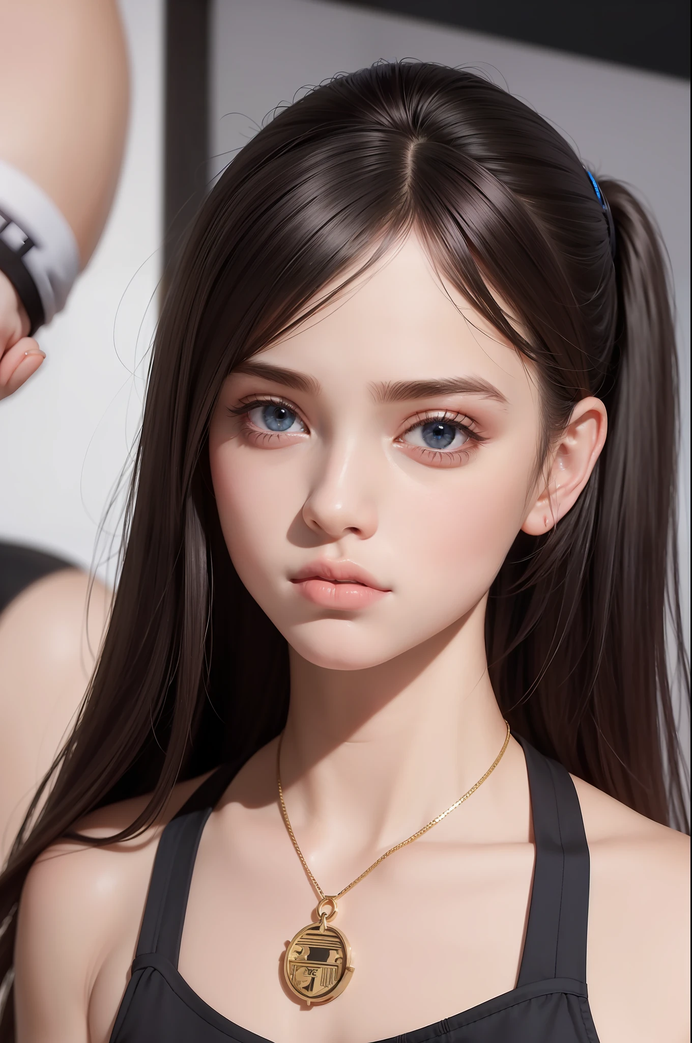 three kids in nike hotpants, (hyperrealistisch), (Illustration), (hight resolution), (8K), (extrem detailliert), (beste Illustration), (beautiful detailed eyes), (best qulaity), (super detailliert), (Meisterwerk), (Tapete), (detailliertes Gesicht),