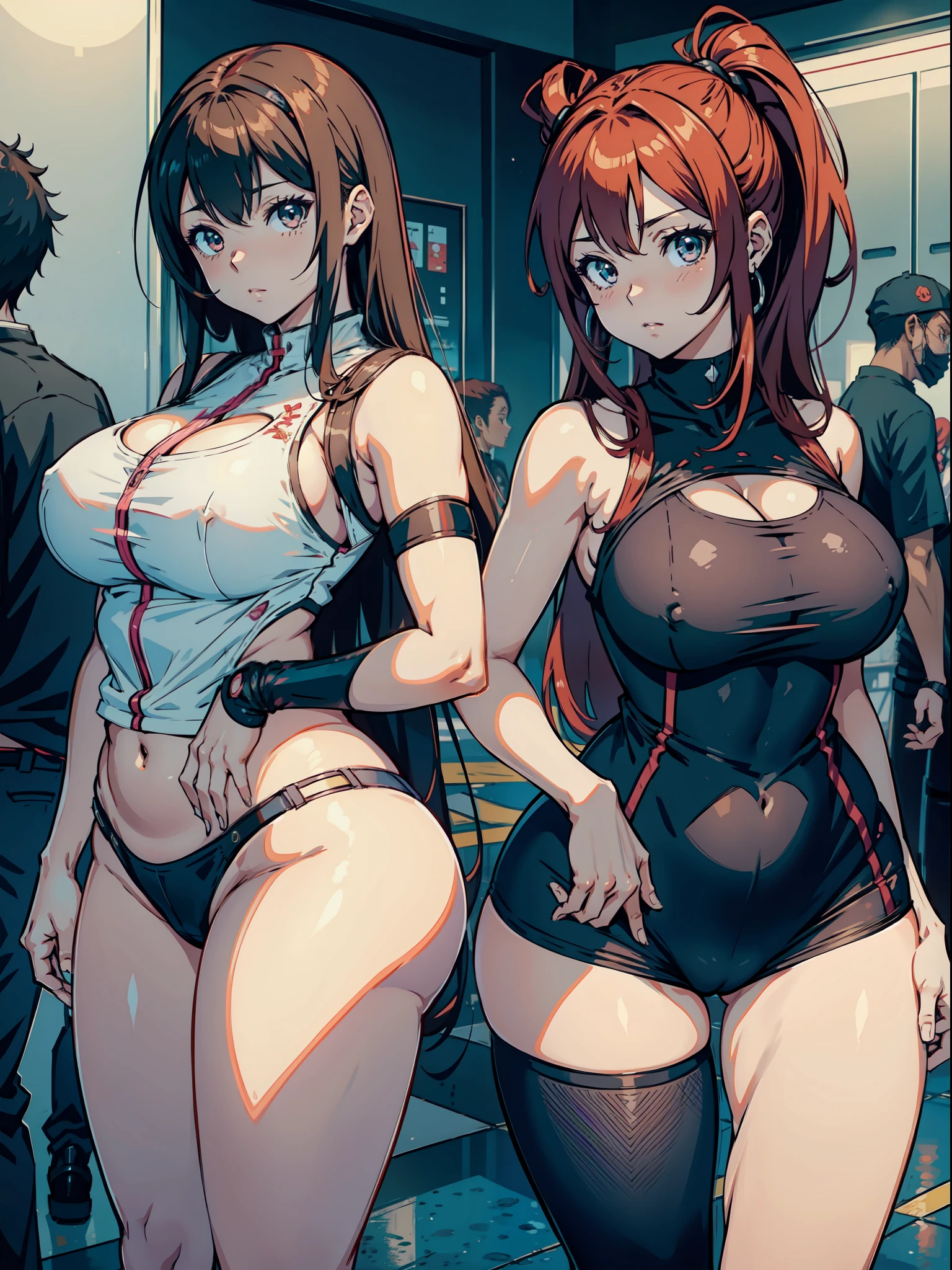 Anime - imagem de estilo de uma mulher em uma camisa branca e calcinha preta, menina anime sedutora, Oppai proportions, biomechanical oppai, thicc, Erza Scarlet como uma pessoa real, menina anime, Oppai, garotas de anime, mulher bonita sedutora do anime, mulher anime, menina anime atraente, Menina anime na vida real, menina anime bonita