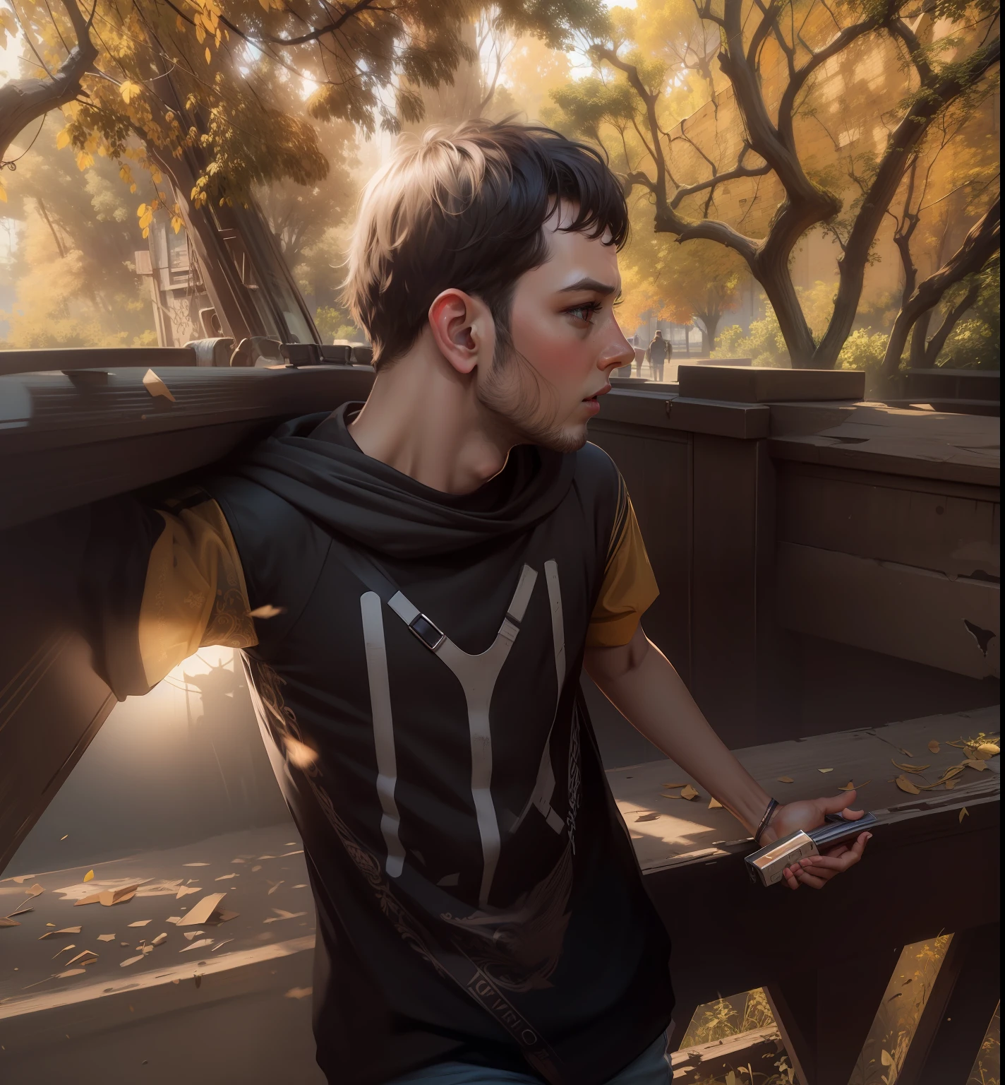 Change background realistic face