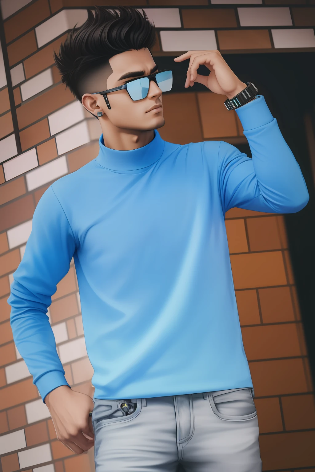 Change background cyberpunk handsome boy ultra realistic,