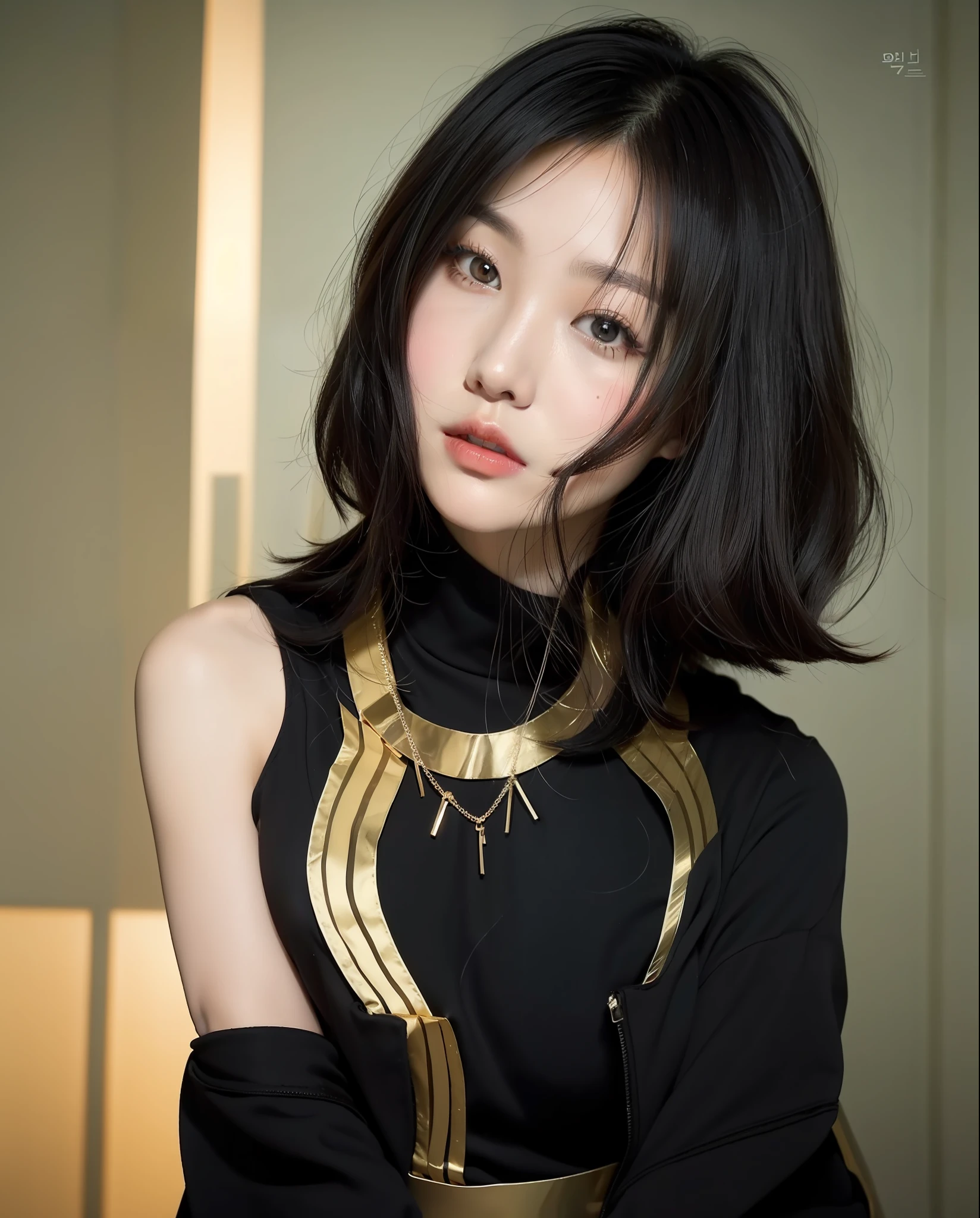 Close up portrait of woman with short black hairstyle, With short hair, Beautiful young Korean woman, Gorgeous young Korean woman, beautiful Korean women, Korean Girl, Young adorable Korean face, Korean Woman, black hime-cut hair, Portrait of female Korean idol, Beautiful Asian Girl, with a bob cut, Beautiful Asian Woman, young cute wan asian face, korean face features