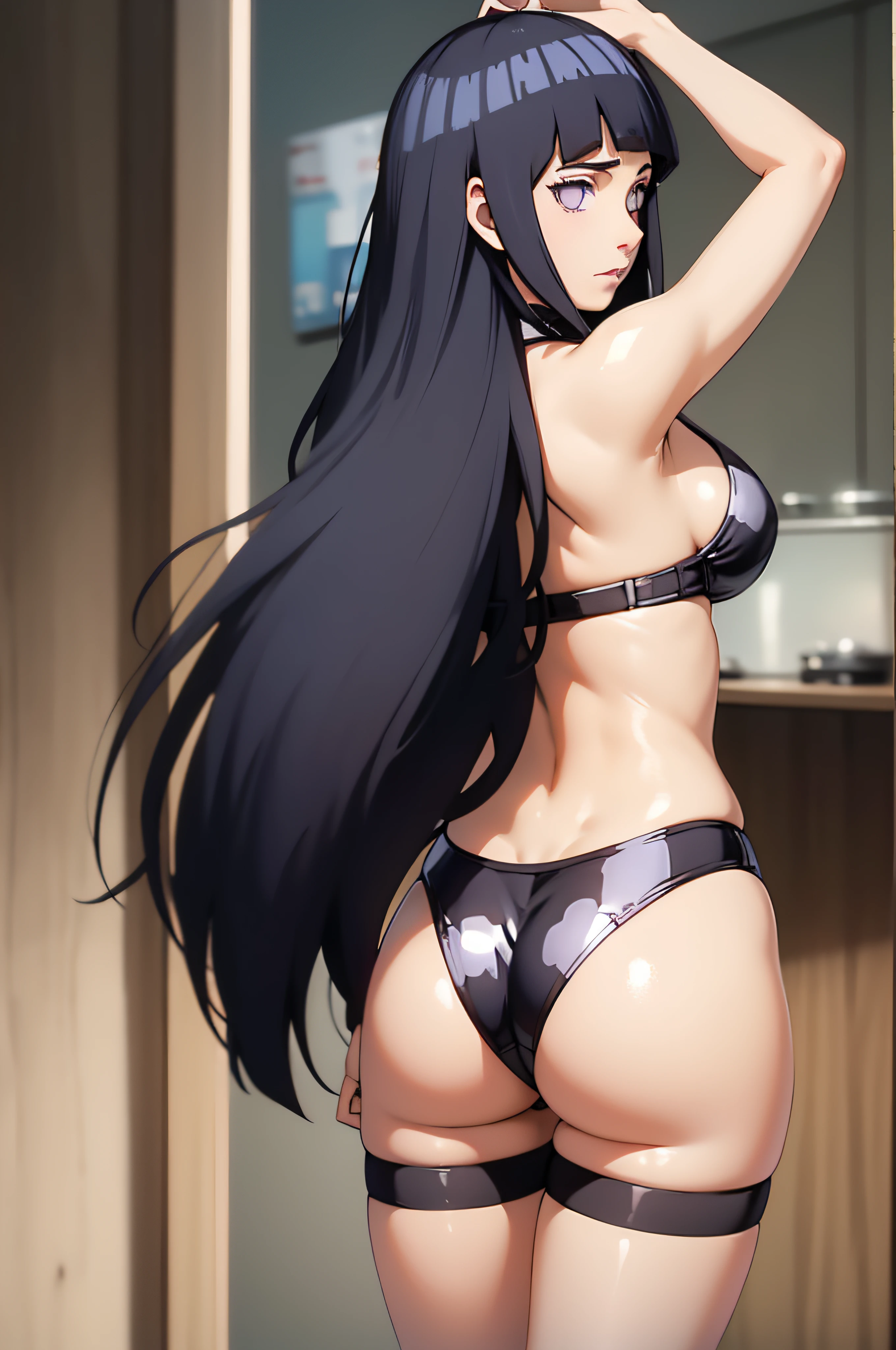 Hinata linda alta super realista e bem detalhado em konoha, sbikini, sexy, various rear positions