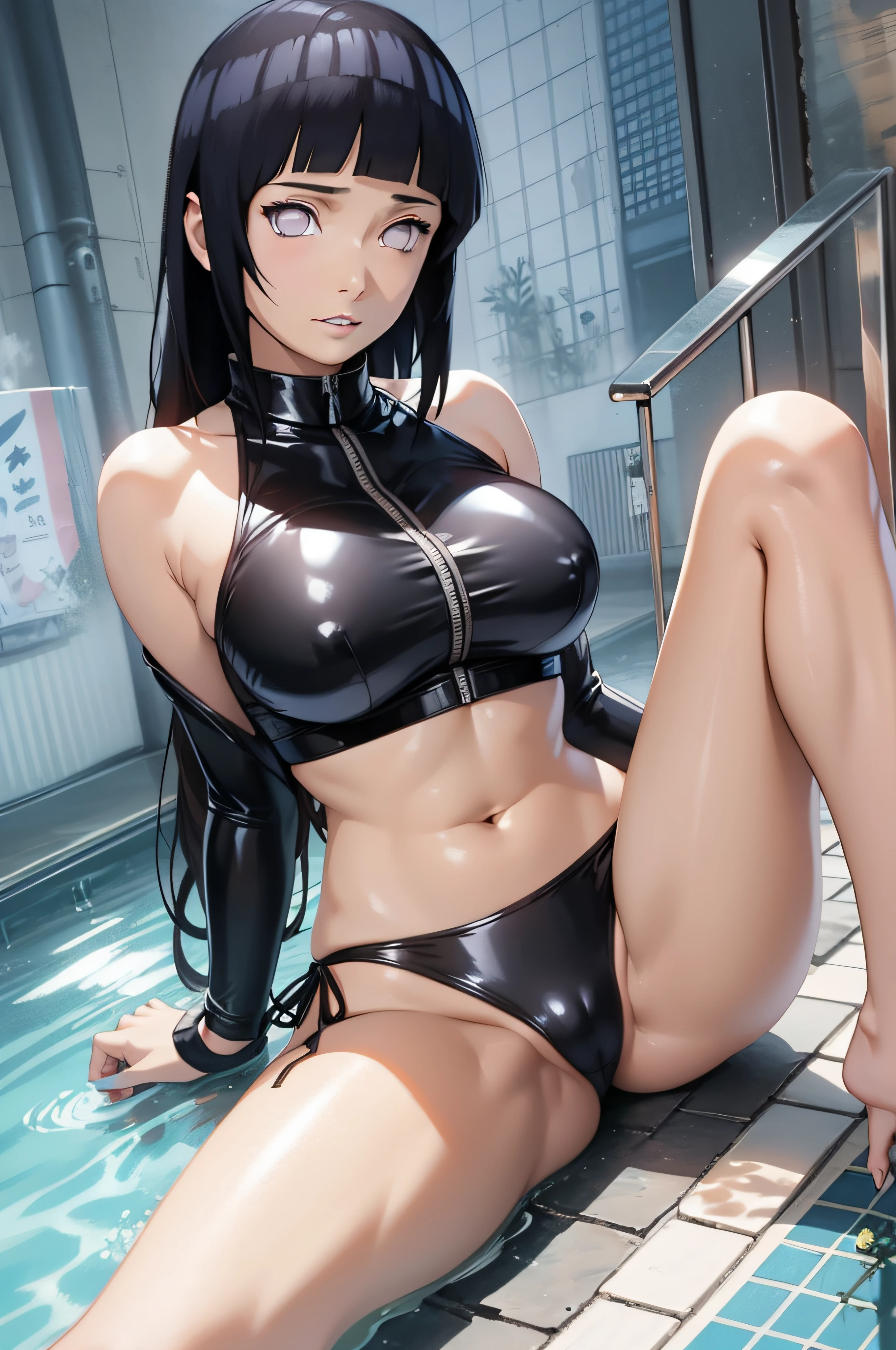 Hinata linda alta super realista e bem detalhado em konoha, sbikini, sexy, various positions