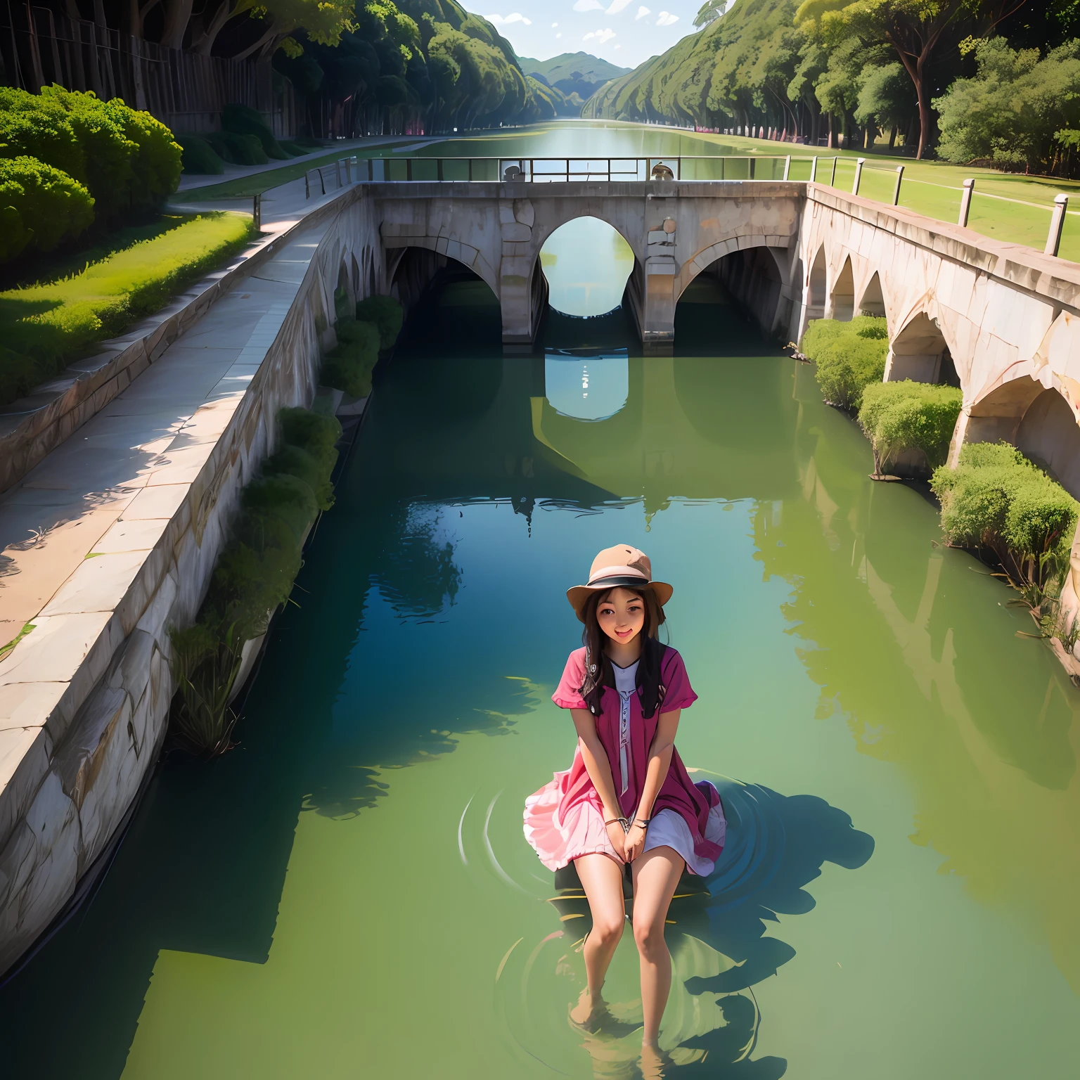 Menina no lago