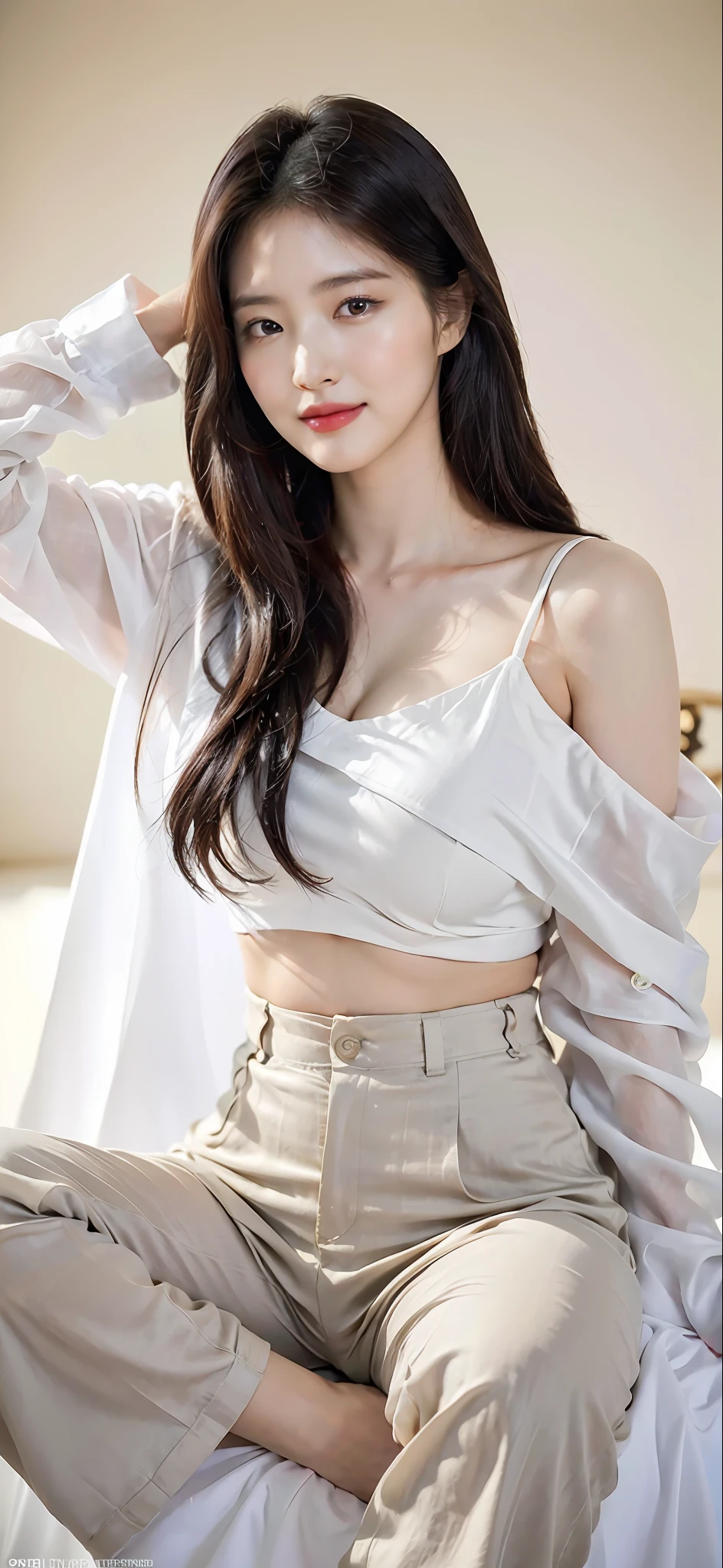 ( (8K:1.27), Best quality at best, tmasterpiece, 超高分辨率:1.2) ,photore,Beautiful Chinese woman ,(big breasts beautiful:1.1) ,(sci-fi warrior woman:1.1), Space warriors, (Silk clothes:1.21),wedding gown, Greg Rukowski and Alphonse Mucha designed intricate elegance、fanciful、the detail、geomerty、Gradient lighting,ssmile,Fine jewelry,( (8K:1.27), Best quality at best, tmasterpiece, 超高分辨率:1.2) photore,Beautiful Chinese woman (big breasts beautiful:1.1) (The clothes ar:1.21) ,ellegance、fanciful、the detail、geomerty、Gradient lighting,1girll, Delicate skin, looking at viewert, Brown eyes,ssmile ,(fashion hair:1.2), (Large breasts:1.0), (medium areolae:0.8), (realisticlying:1.4), (Best picture quality:1.0), (超高分辨率:1.0), 8K, RAW photos, (tmasterpiece:0.2), (PureErosFace_V1:0.5)