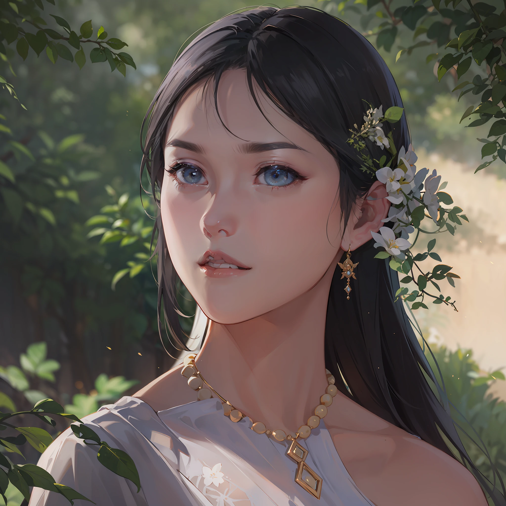 garments:Woman wearing Ao Dai:1.1,accessory:shell necklace,The hair:Long black hair:1.1、 make - up:natural, Glowing skin、Wearing sweat, BEReaction:relax、Free-spirited、 The location:Landscape of Vietnam,4K, (Raw photo: 1.2), (Realism: 1.4), (masutepiece: 1.3), (exquisite detailing: 1.2), Delicate and beautiful details, (Eye Detail), (Facial Detailed), (Highest Quality) :1.4), (Hyper-Resolution: 1.2), cinematric light, (very detailed illustration), (Best Quality, Super Resolution, depth of fields, Wide light, natural shadows