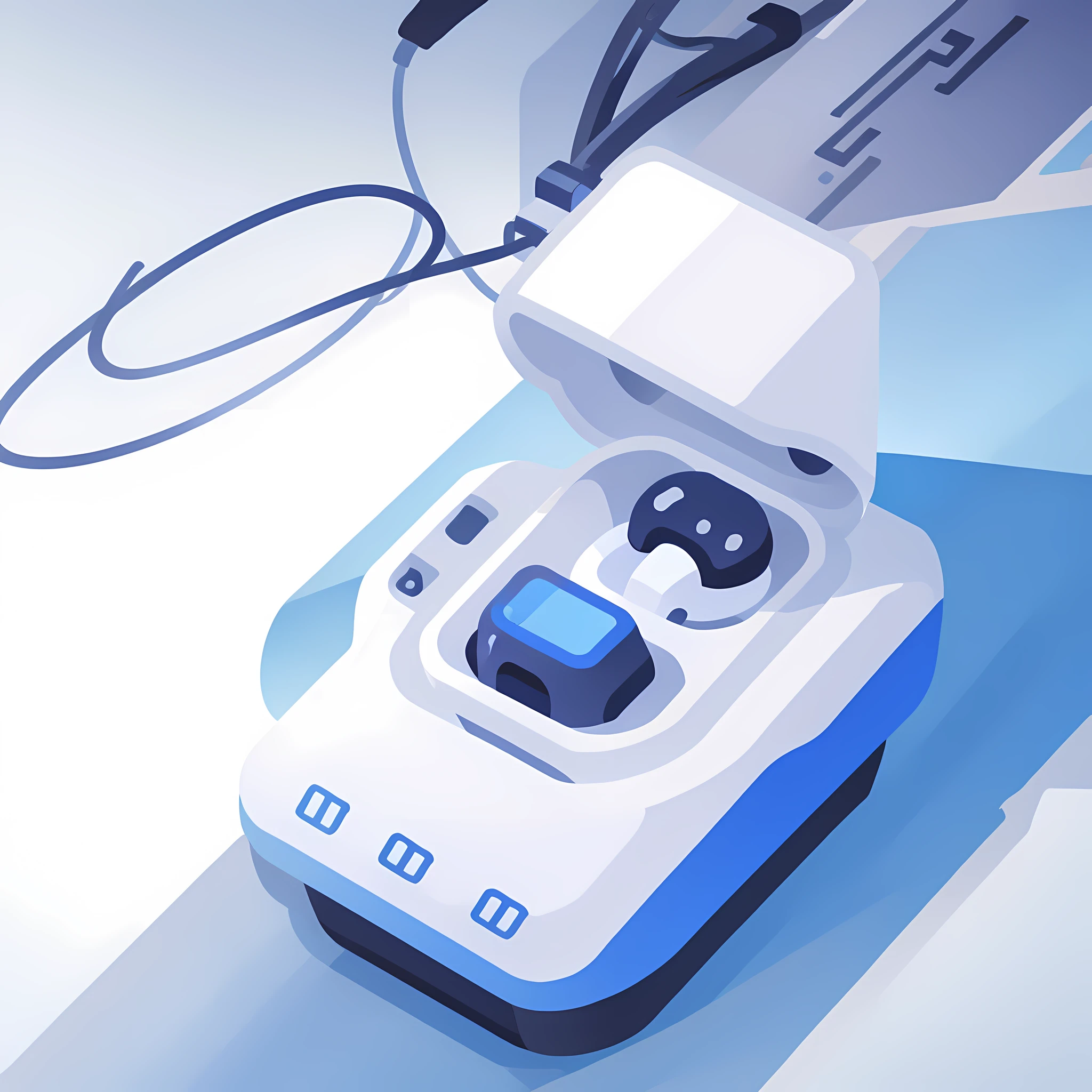 icon blue air pod