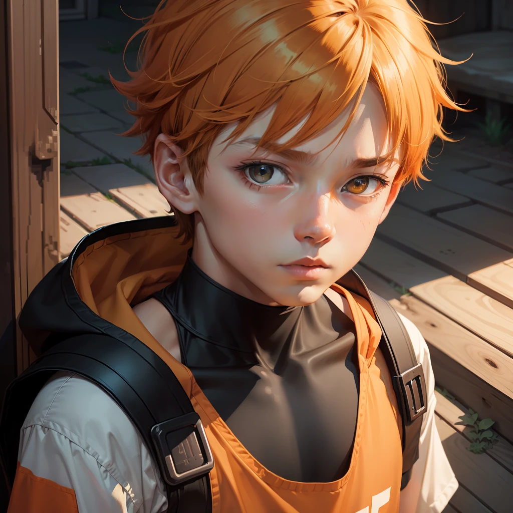 pixelart，1boy ,Orange，（tmasterpiece，Most Best Illustration，Best Manga），（extremy detailed，super-fine）