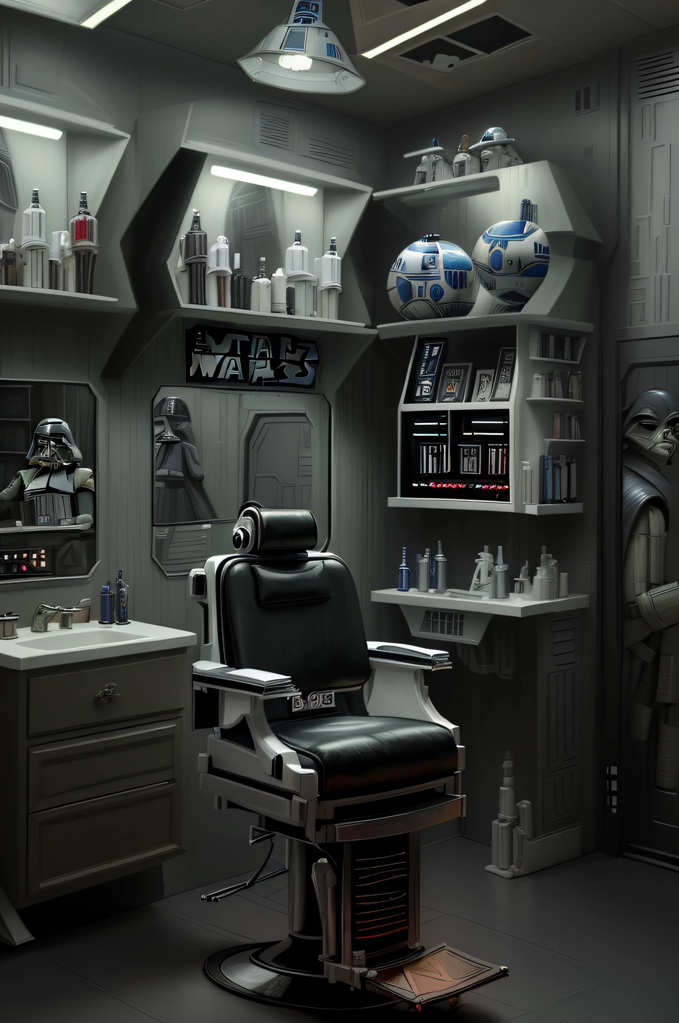 ((Star Wars-themed barbershop))