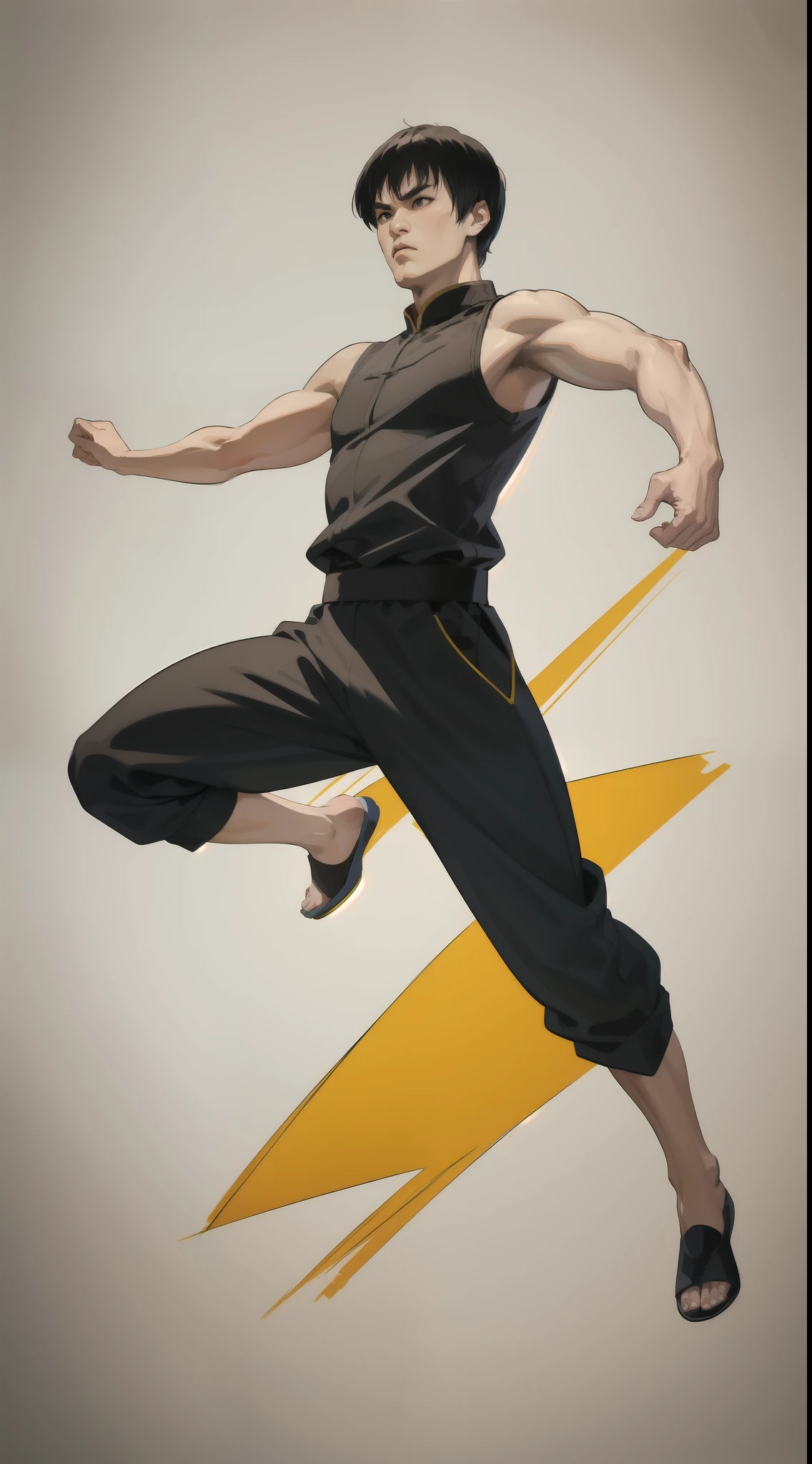 Bruce lee, Bruce lee，Kung Fu superstar，vectorial art, vectorised，Hand drawn sketches，sketching