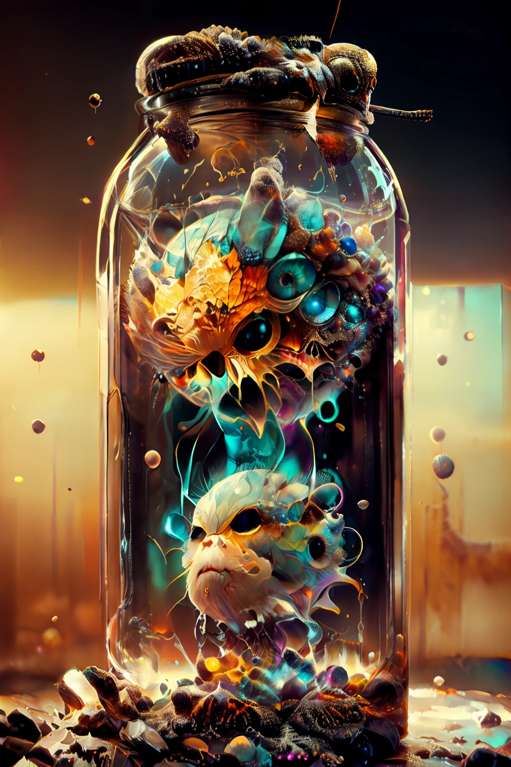 (temperatura absoluta cero grados Kelvin,congelado ), dream, Pintura digital surrealista , Arte de Alberto Severo, salpicaduras y gotas, brillos tornasolados, efectos 3D, Ultra HD, obra de arte magistral ,cinematic lighting,16k