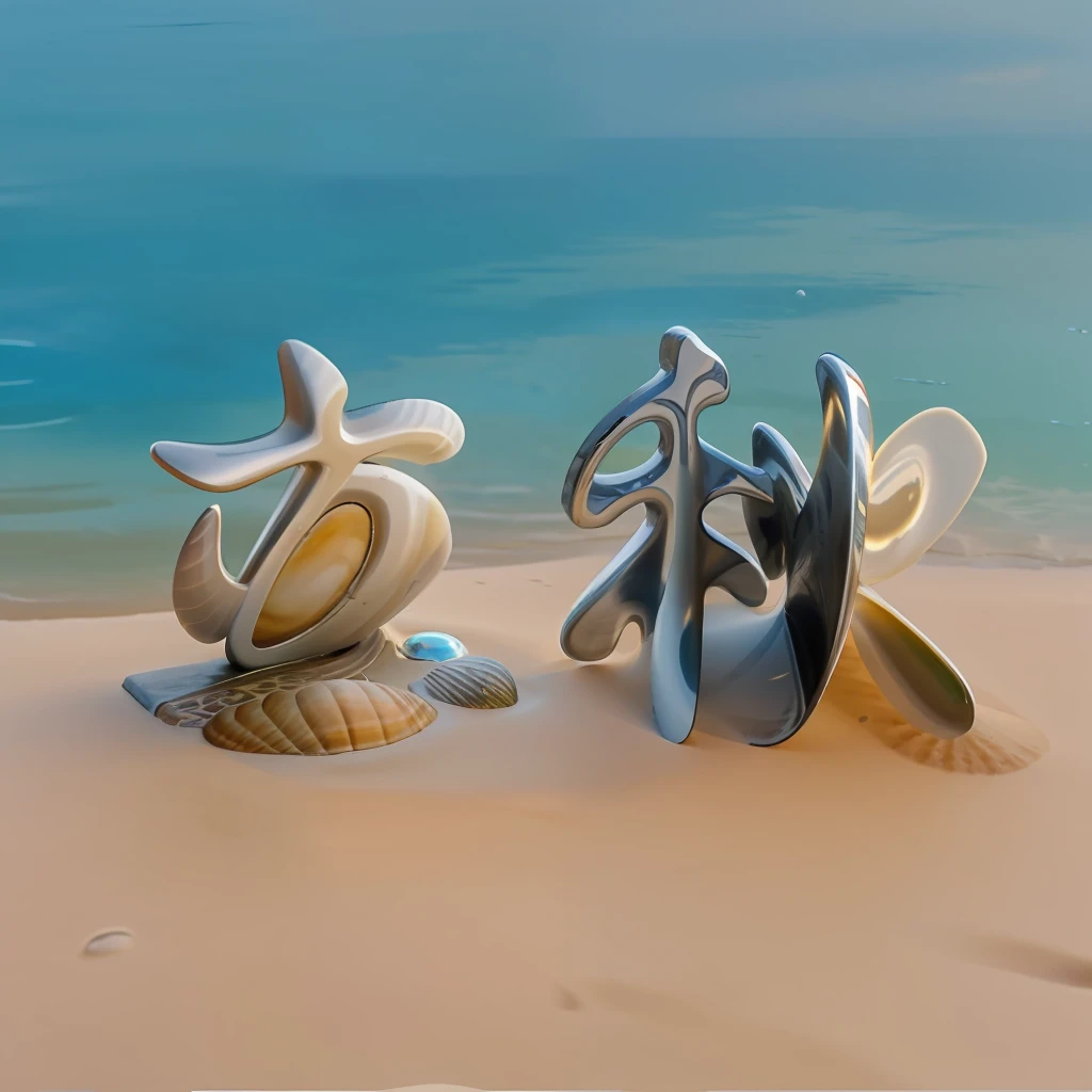 Pebbles, small stones, sand, small seashells on a bench, stones on a bench, beautiful detailed water, aerial view, high quality, high resolution, masterpiece,