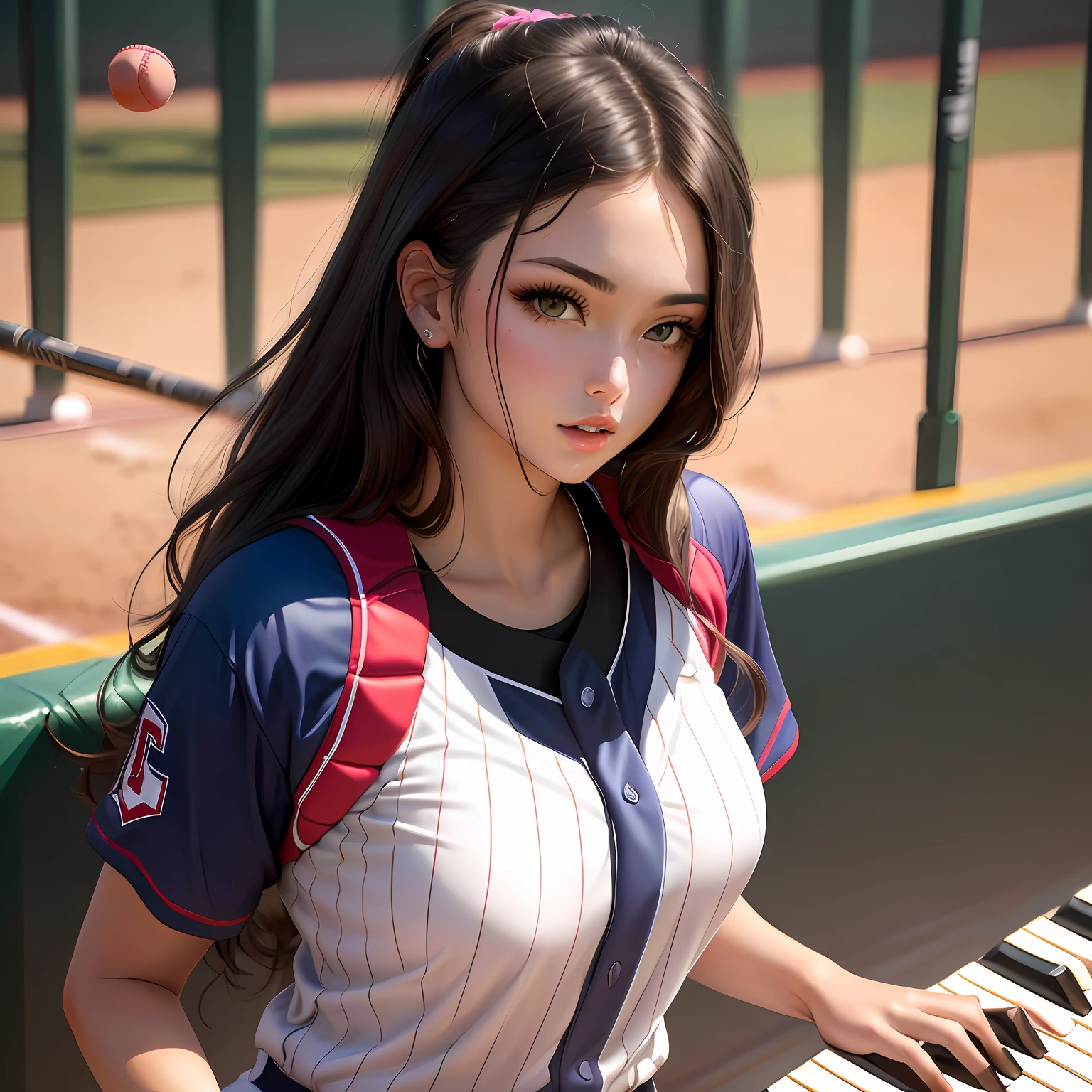 piano
softball
beautiful woman
