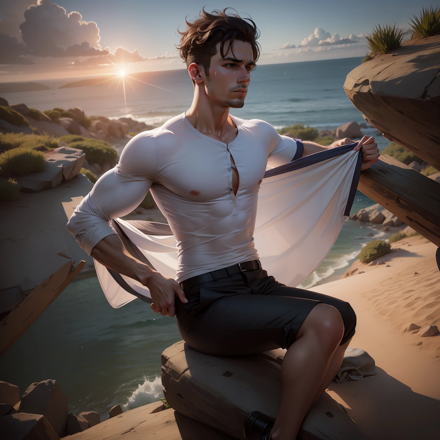 Beckround change and shirt change