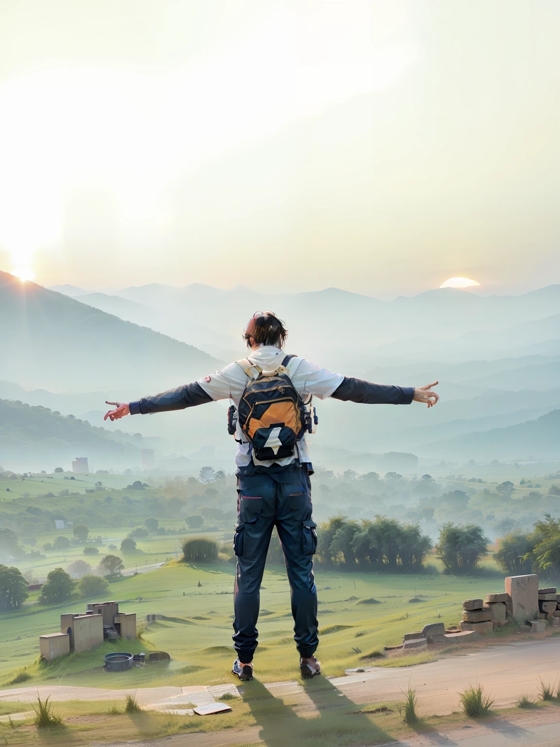 Change this man background sunset photography