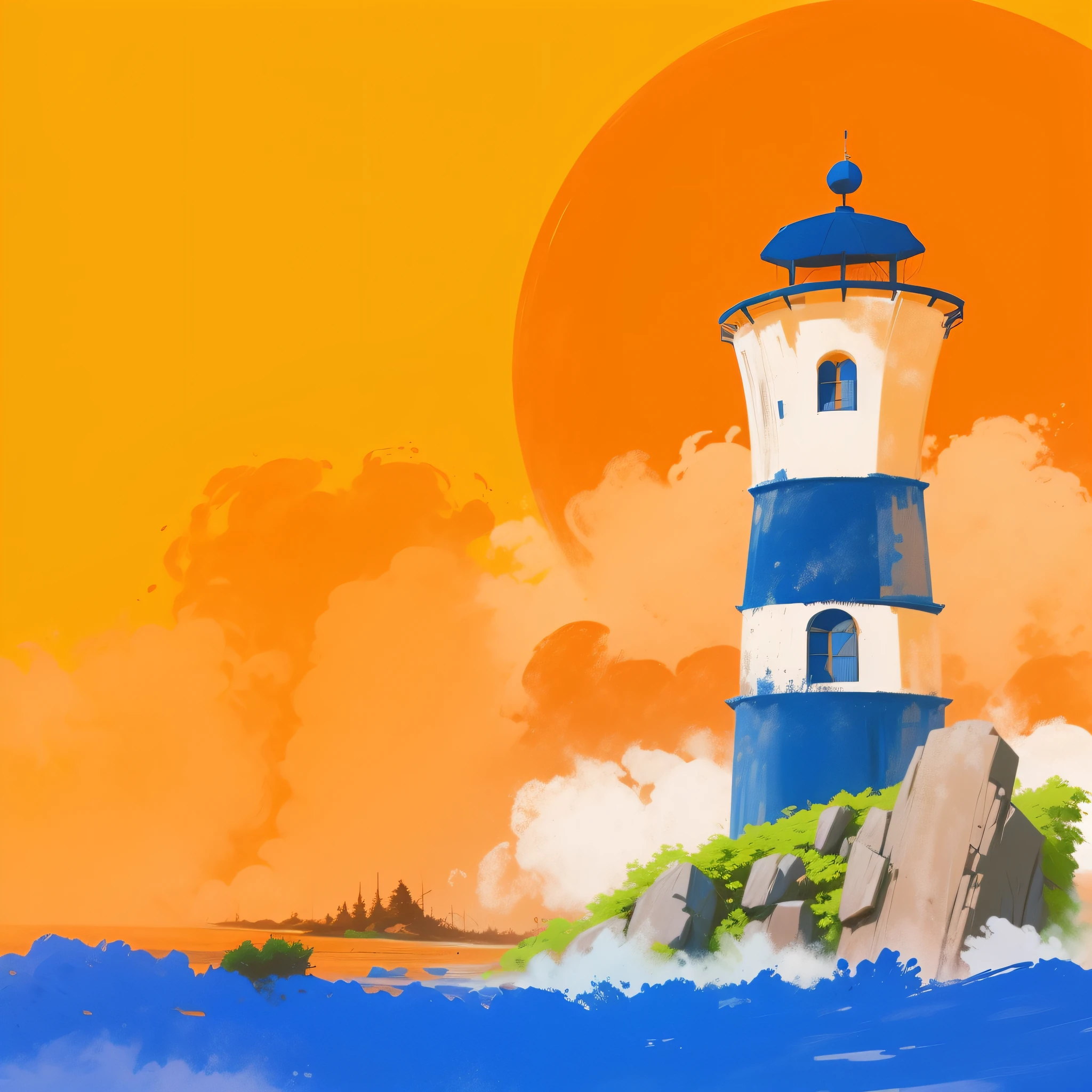 desenho estilo cartoon, Colorful and loose strokes