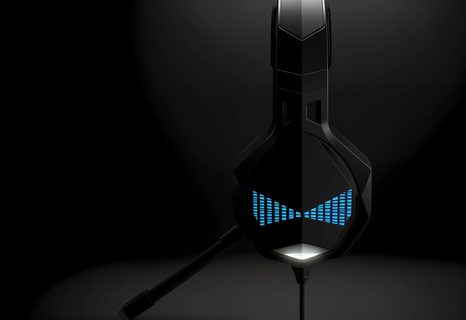 A close-up of a pair of headphones,One headset,Skull shape,Dark Wind,skeleton head,Cool design style,Best Picture Quality,Cinematic realism,8K,hd,rich details,solid color backdrop,High-contrast studio lighting