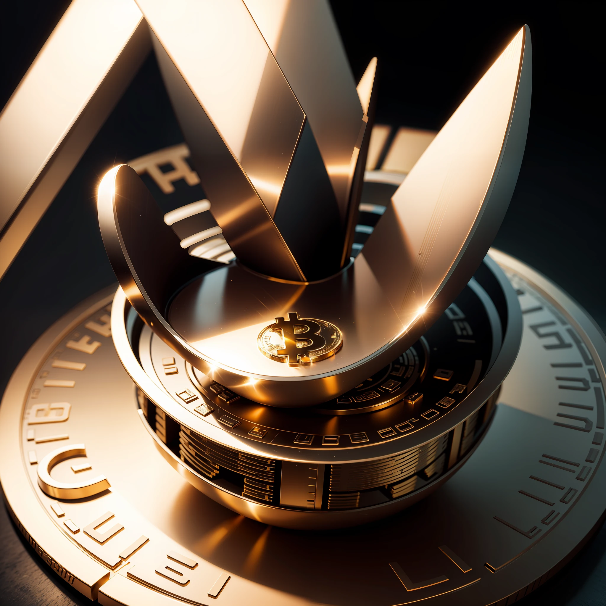 uma moeda do bitcoin bem definida  +[solid, Minimalista] + [vector illustration, sharpened details] + [Graphics Engine Leonardo Diffusion, Rendering Engine Leonardo style, Prompt Magic v2, 2024x2024 px, Guidance Scale 7, Strength 0.4 --auto