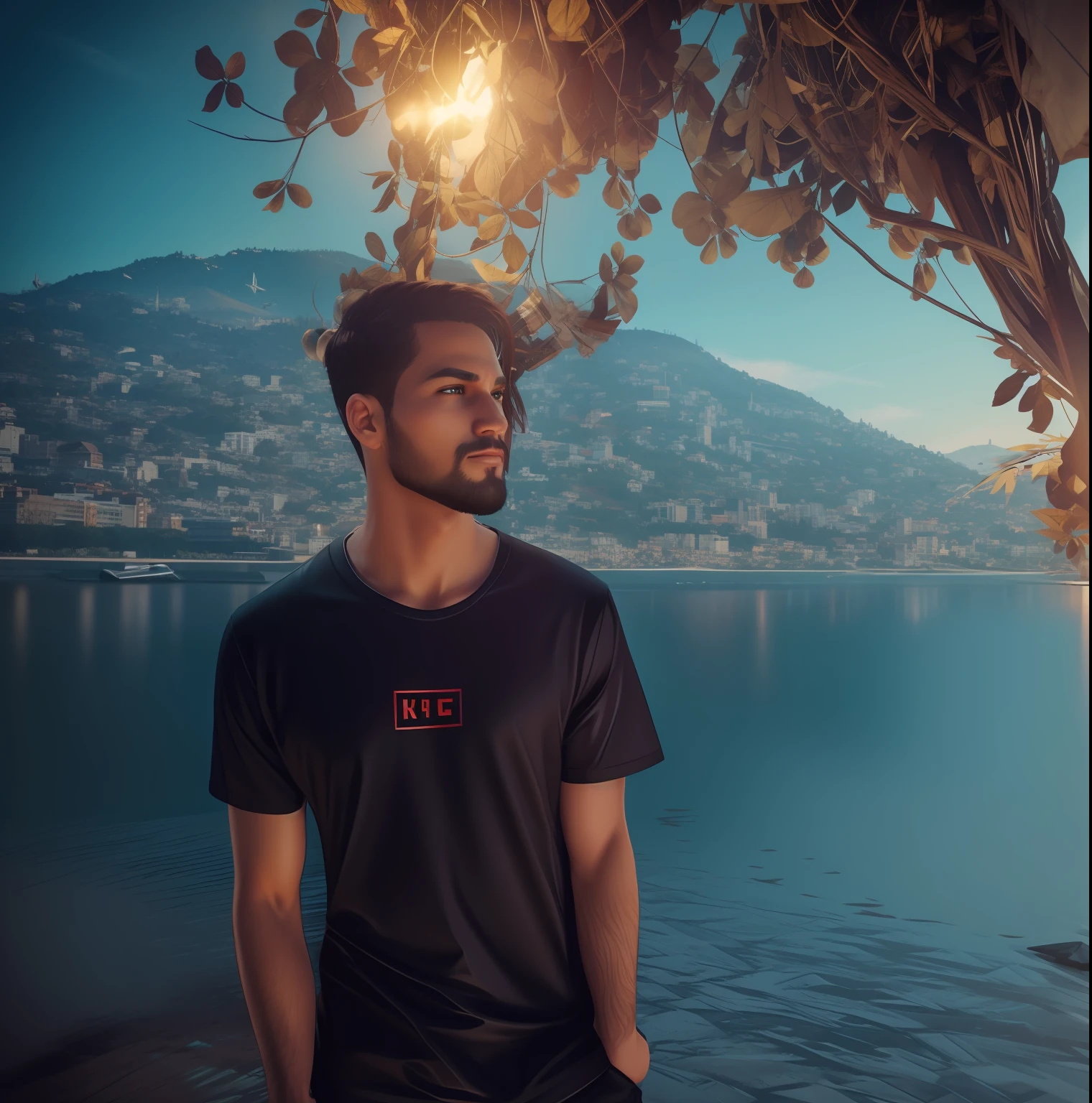 Keep face like the image. Gaming vibe and realistic