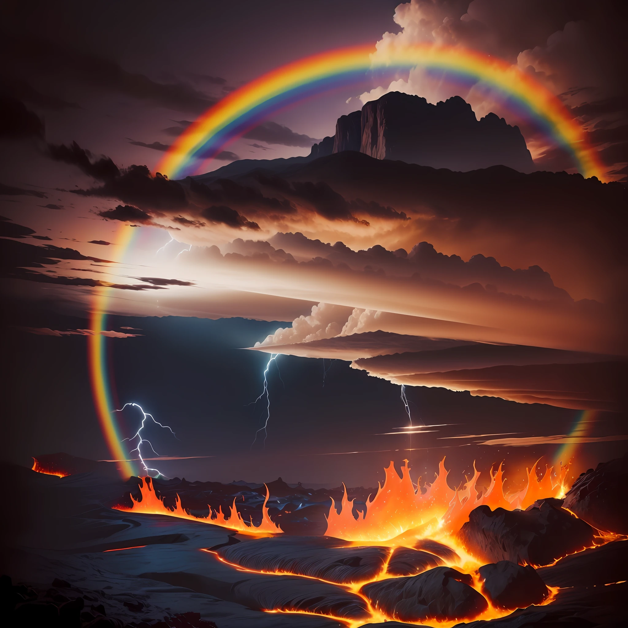 lava, chamas