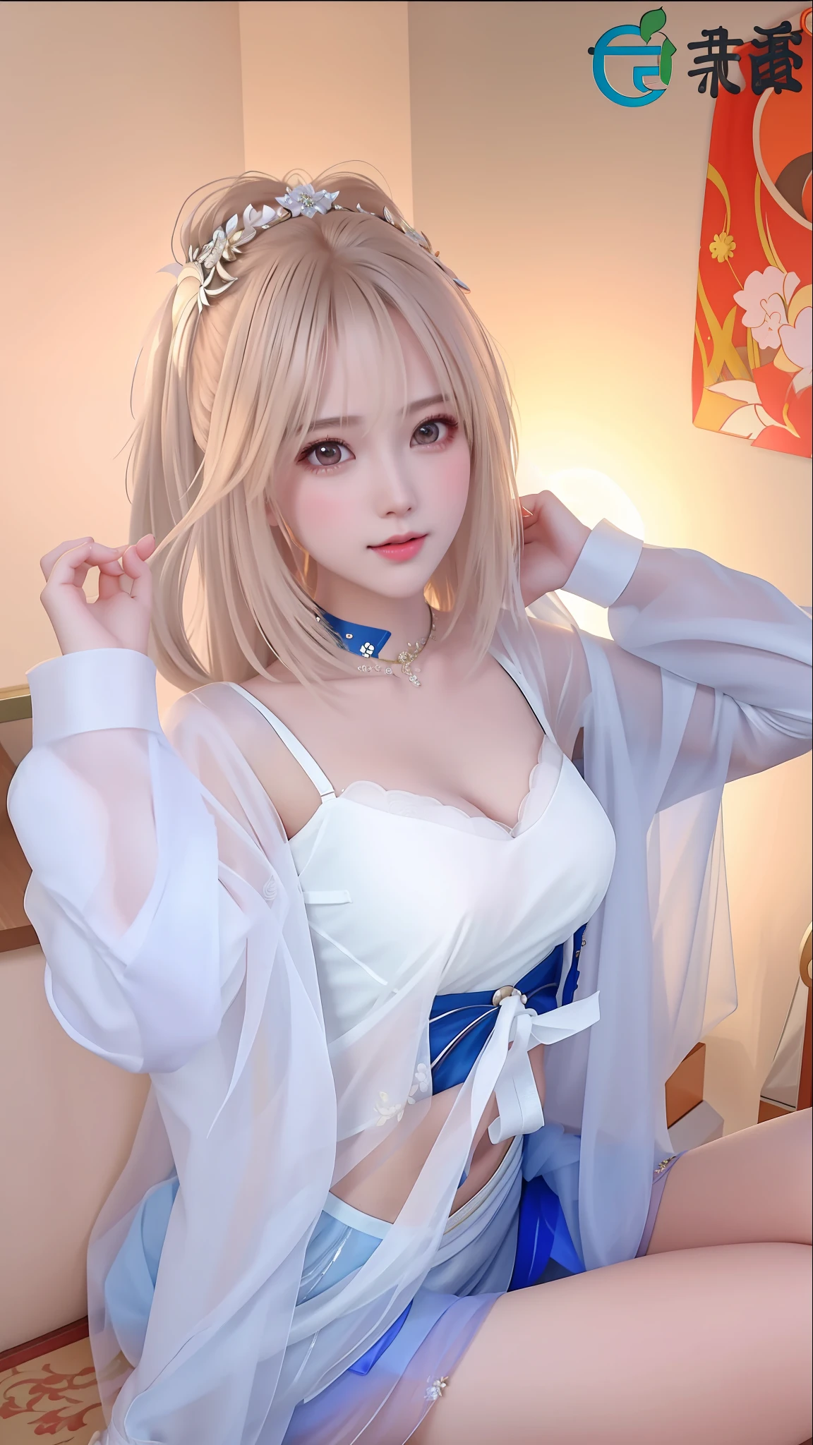 best quality, masterpiece, highres, 1girl,china wedding dress,hair ornament,necklace, jewelry,Beautiful face,upon_body, tyndall effect,photorealistic, dark studio, rim lighting, two tone lighting,(high detailed skin:1.2), 8k uhd, dslr, soft lighting, high quality, volumetric lighting, candid, Photograph, high resolution, 4k, 8k, Bokeh, full body, big breast, one leg up, long legs, bare legs, see-through blouse, see-through bra, see-through panties, sitting, full body view, starting at viewer, naked, Japanese 20 year old girl, one girl