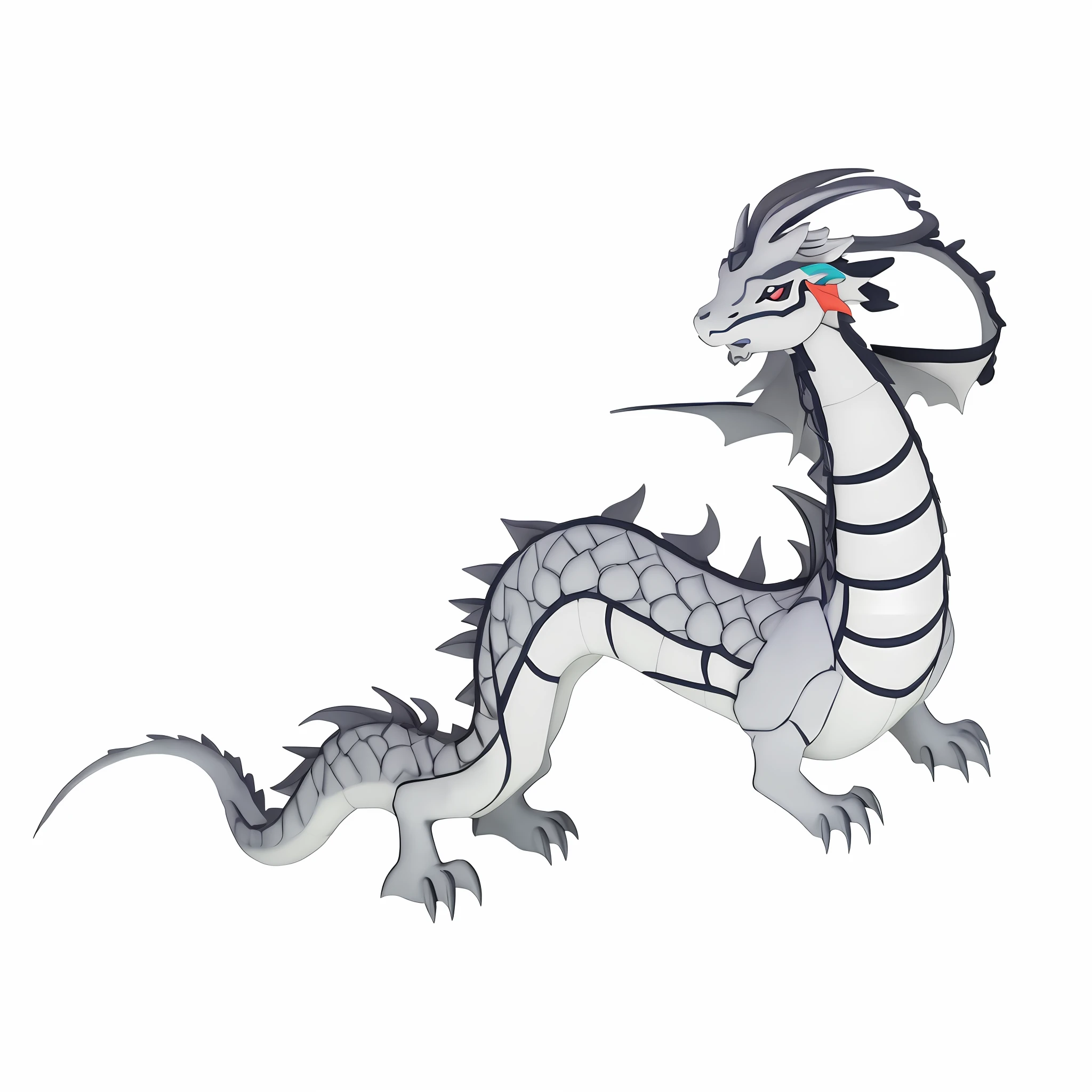 The whole body of the dragon, Different poses,