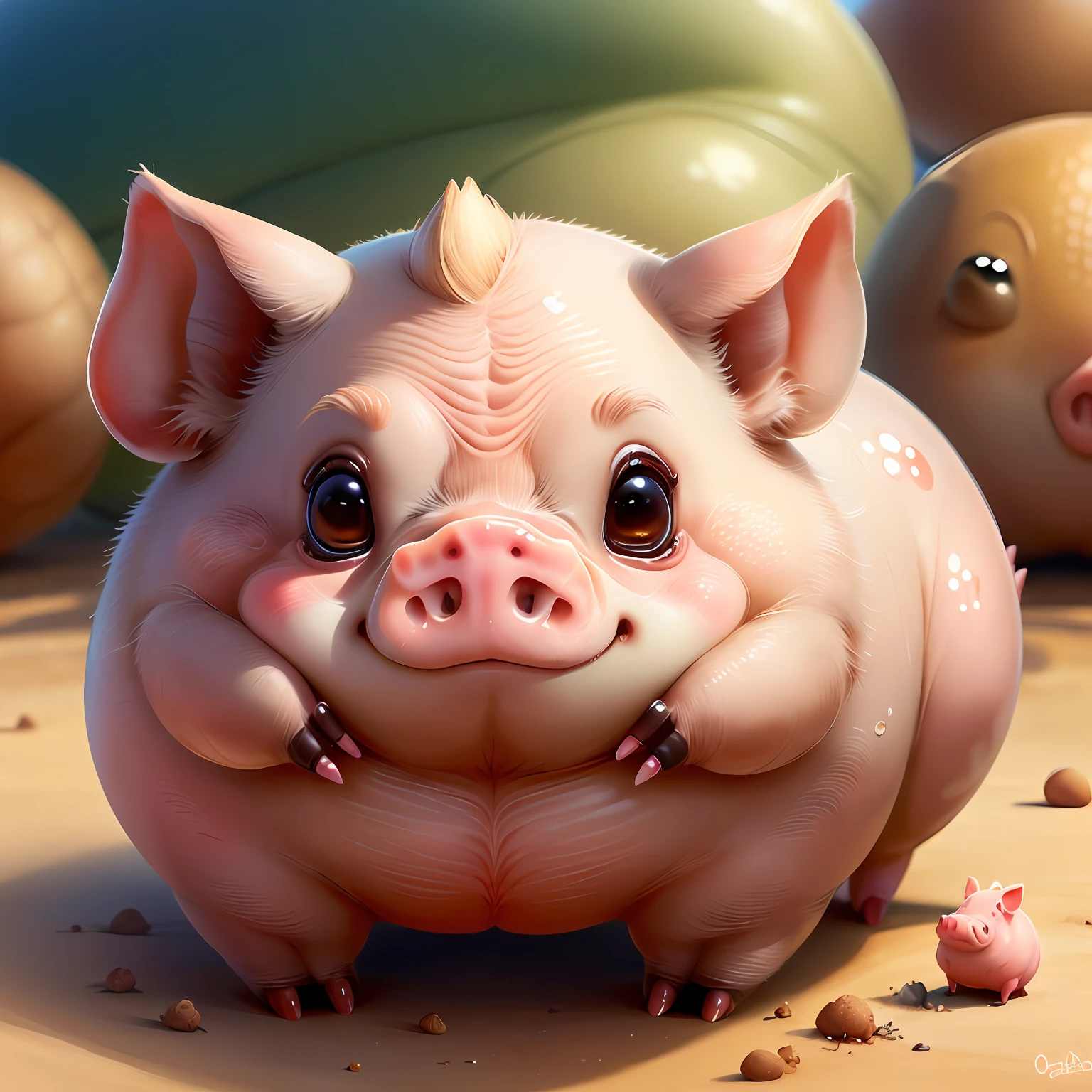 porco realista, pig, cara de arrogante, olhar arrogante, bem detalhado, raw, imagem obra-prima, PotatoPunkAI