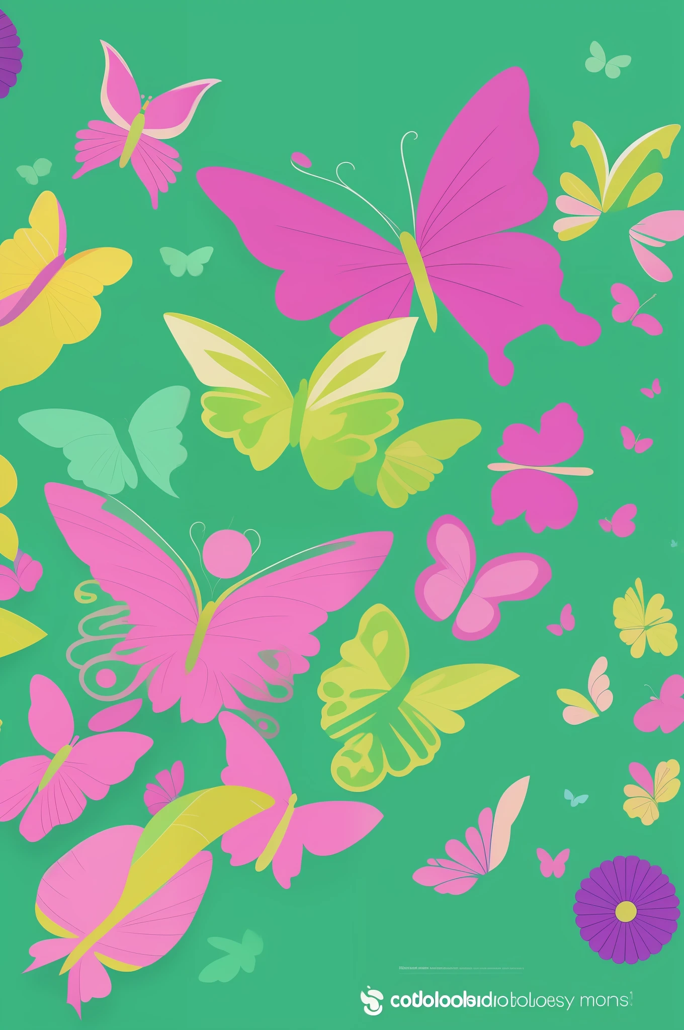 borboletas voando no ar com um fundo verde, borboletas voando, Borboletas, butterflies floating in the sky, arte pop borboleta, design de papel de parede, borboletas brilhantes, papel de parede do iphone, papel de parede!, wallpaper mobile, arte de fundo, fundo do iphone, fundo colorido, turquesa rosa e verde, borboletas e vermes, fundo do papel de parede, papel de parede do telefone, borboleta, summer color pattern, papel de parede bonito do iphone