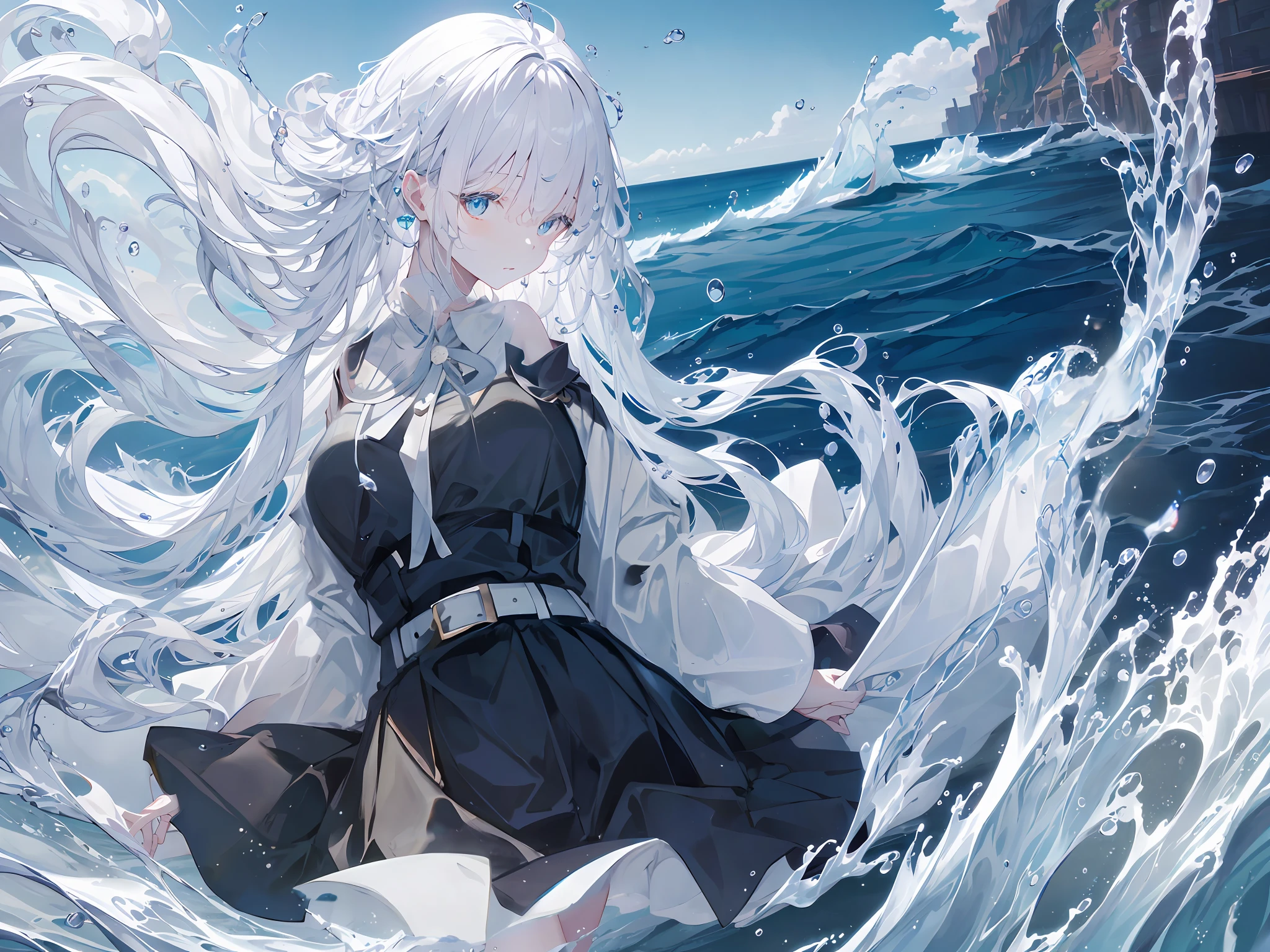 White clothes,White dress,high-class